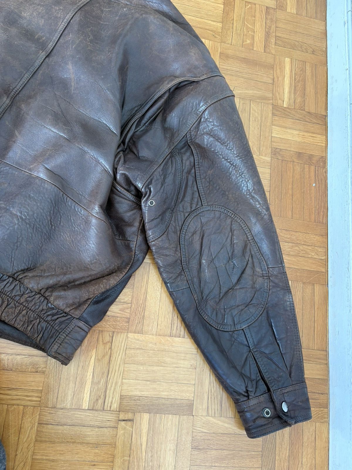 Vintage Vintage Leather Jacket Size US L / EU 52-54 / 3 - 13 Thumbnail