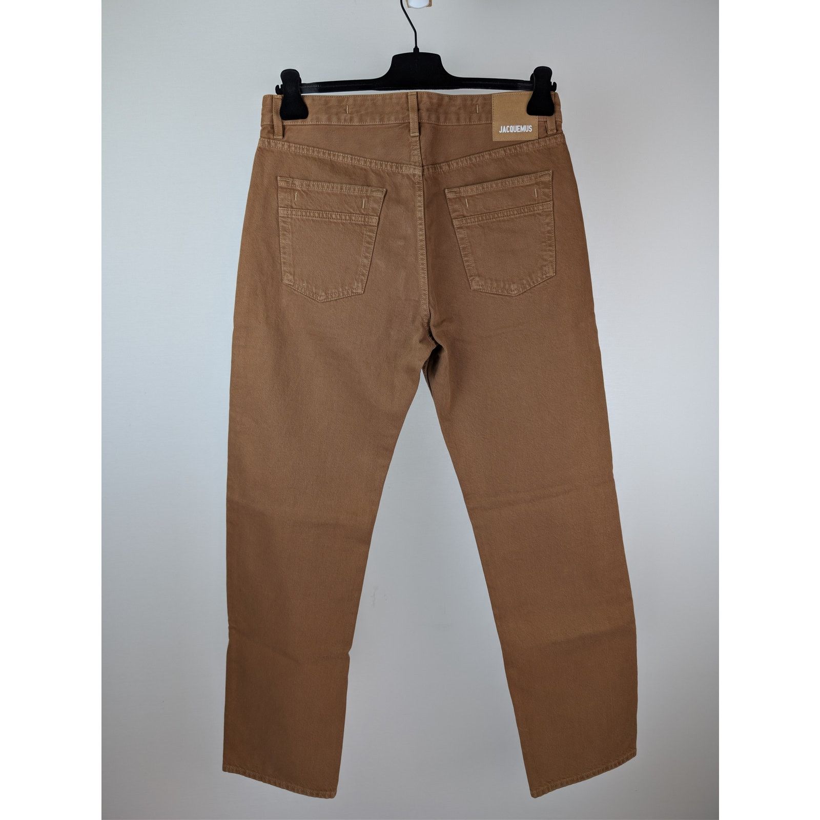 Jacquemus o1rshd1 Le de Nîmes Straight-Leg Denim Jeans Camel / Beige Size US 32 / EU 48 - 12 Thumbnail