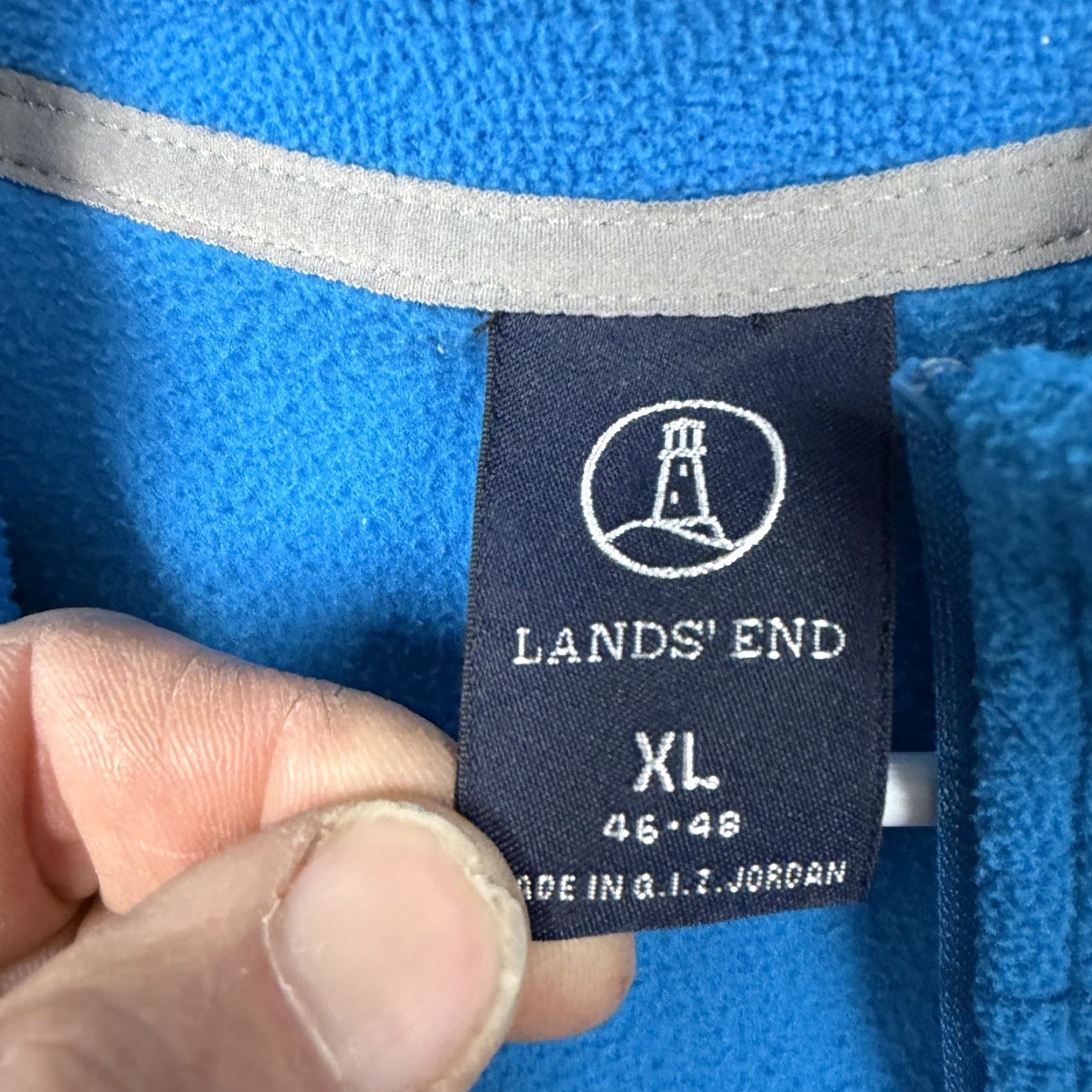 Lands' End Lands' End Pullover XL Blue Polartec Fleece Quarter Zip Outdoor Hiking Gorpcore Men XL Blue Pullover 1/4 Zip Raglan Mock Neck Zip Casual"} Size US XL / EU 56 / 4 - 5 Thumbnail