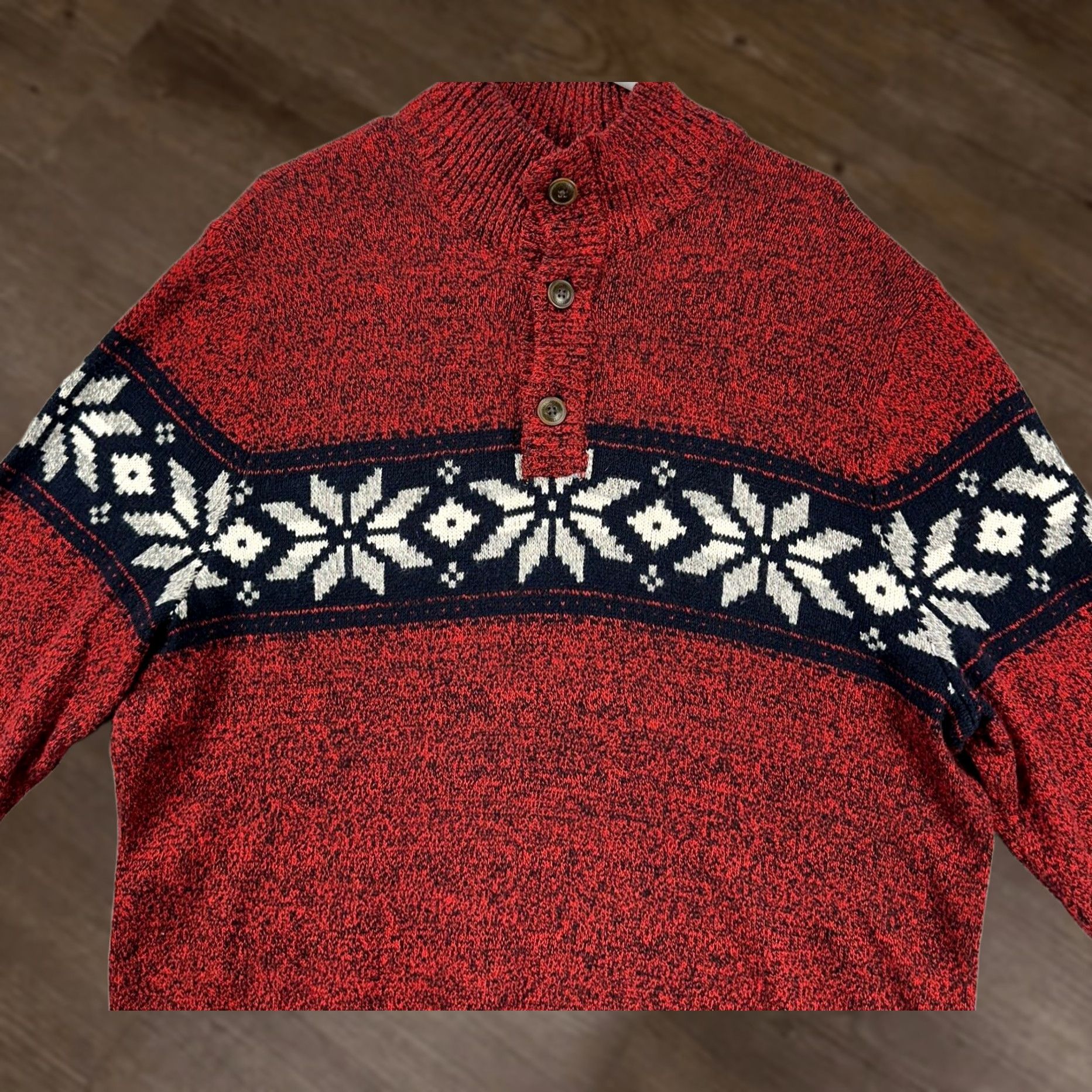 Vintage VINTAGE American Eagle Sweater Mens 2XL Red Holiday Snowflakes Knit Pullover Southwest Size US XXL / EU 58 / 5 - 1 Thumbnail