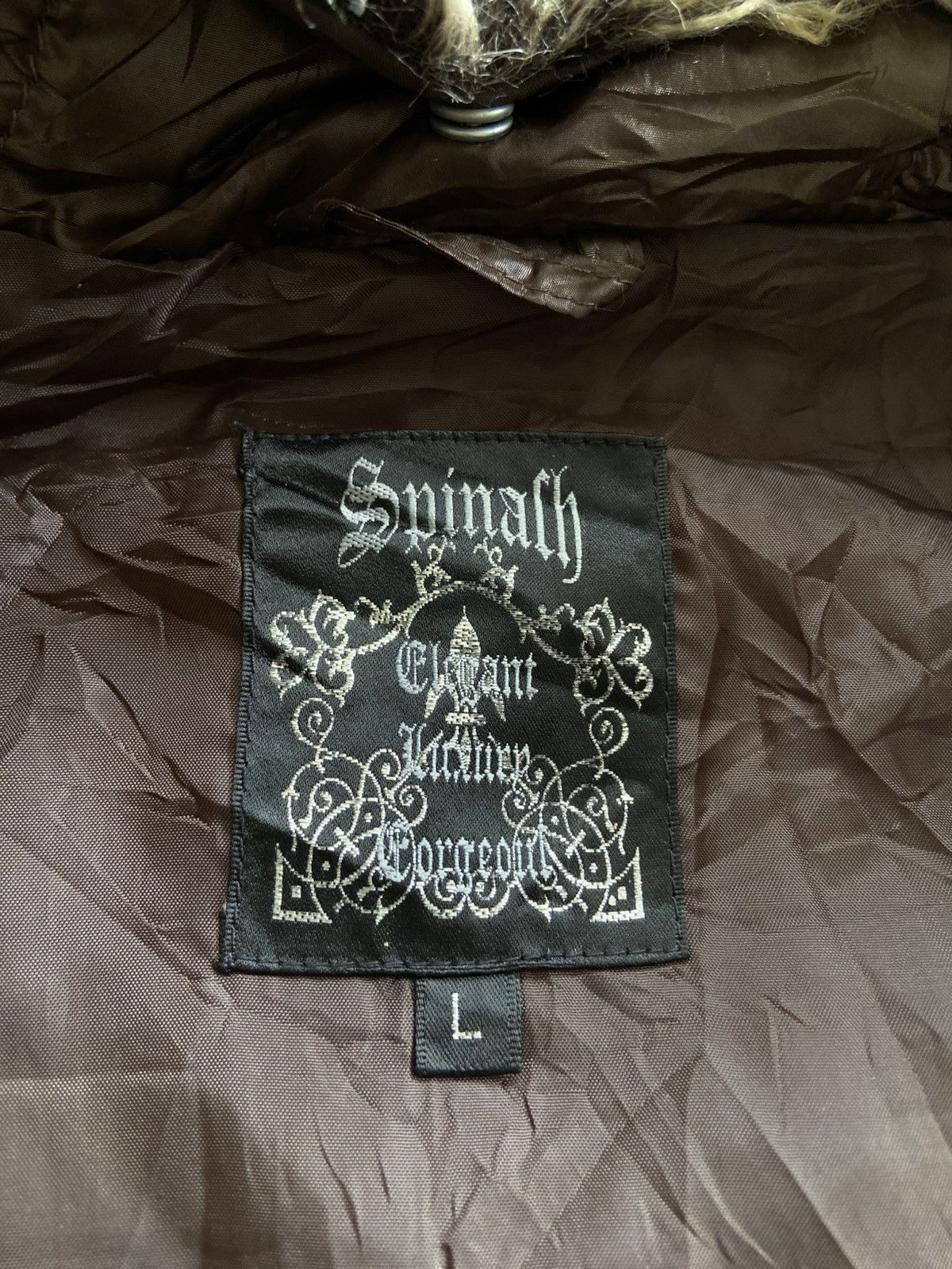 KMRii 2000s Spinach - Vkei Apocalypse Style Fur Neck Jacket Size US L / EU 52-54 / 3 - 8 Thumbnail