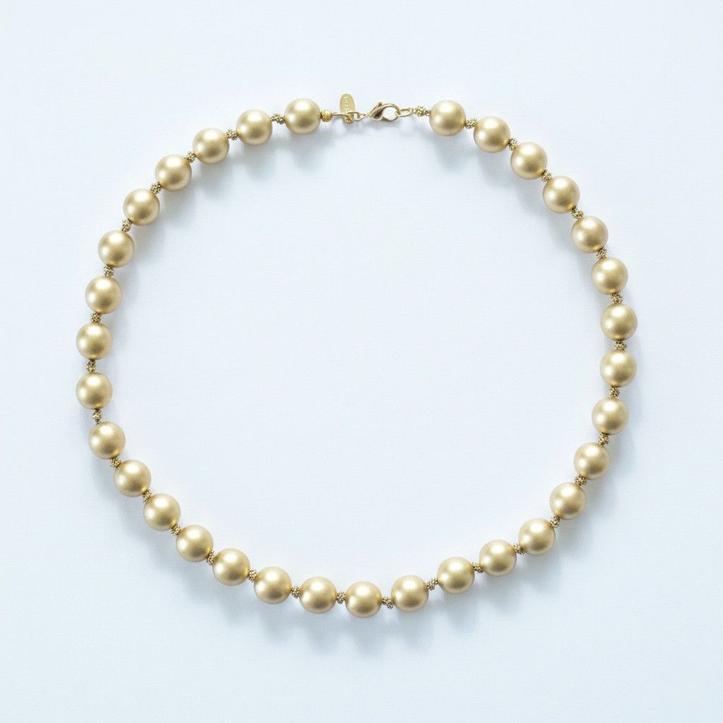 Monet Monet 16" Necklace Gold Metal Pearls Knotted Chain Claw Size ONE SIZE - 5 Thumbnail