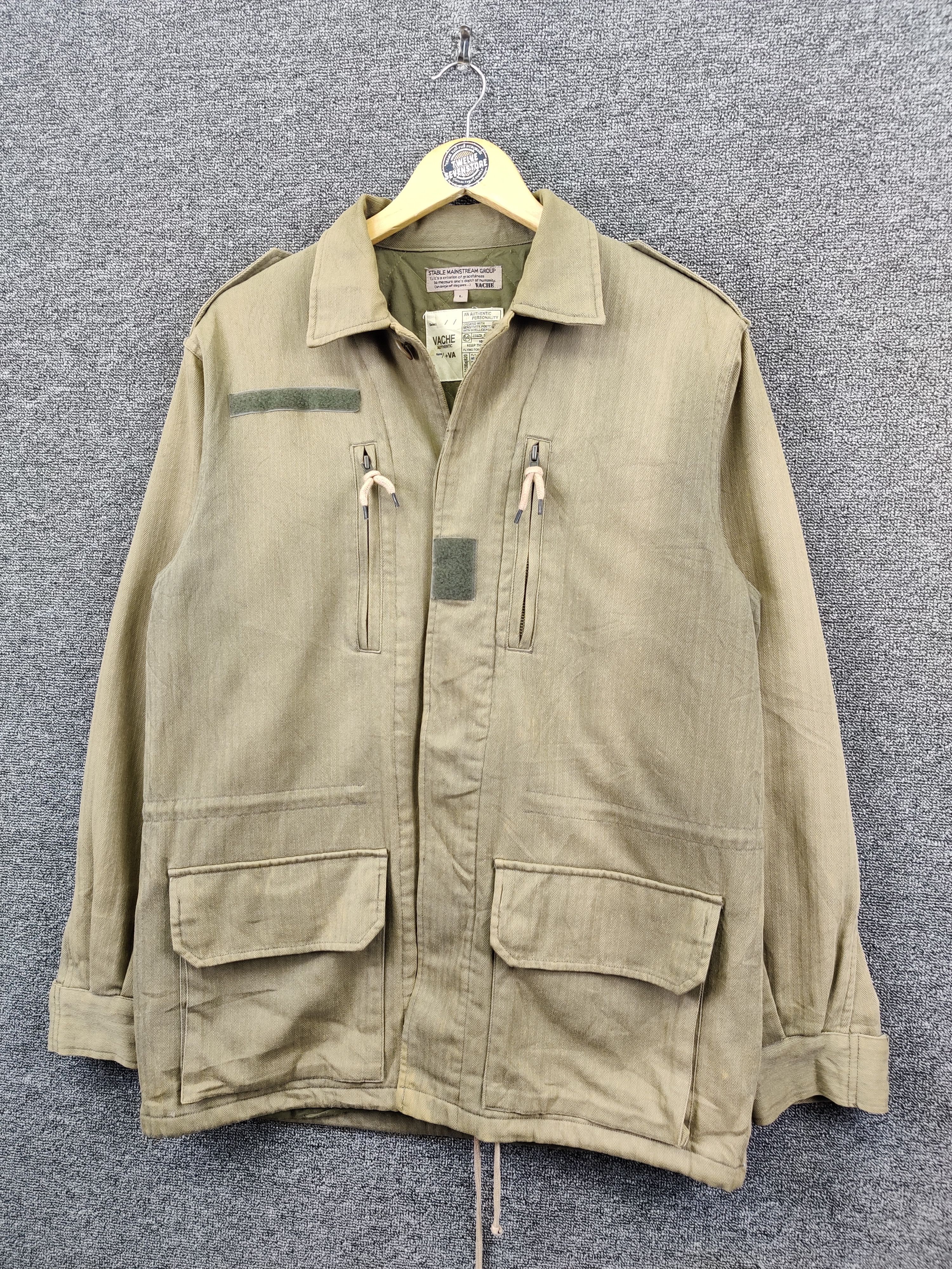Vintage Vintage French Authentic OG Military Jacket Olive Green Size US L / EU 52-54 / 3 - 2 Thumbnail