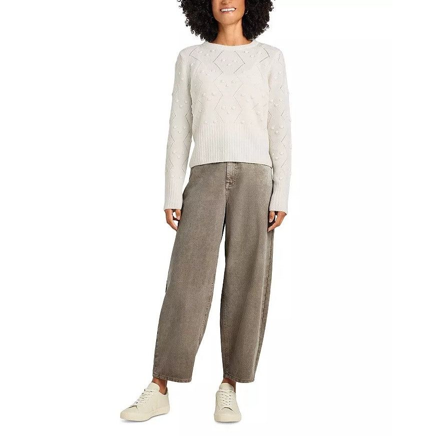 Splendid Splendid Women Pale Oak Julia Diamond Classic Sweater Size L Size L / US 10 / IT 46 - 2 Thumbnail
