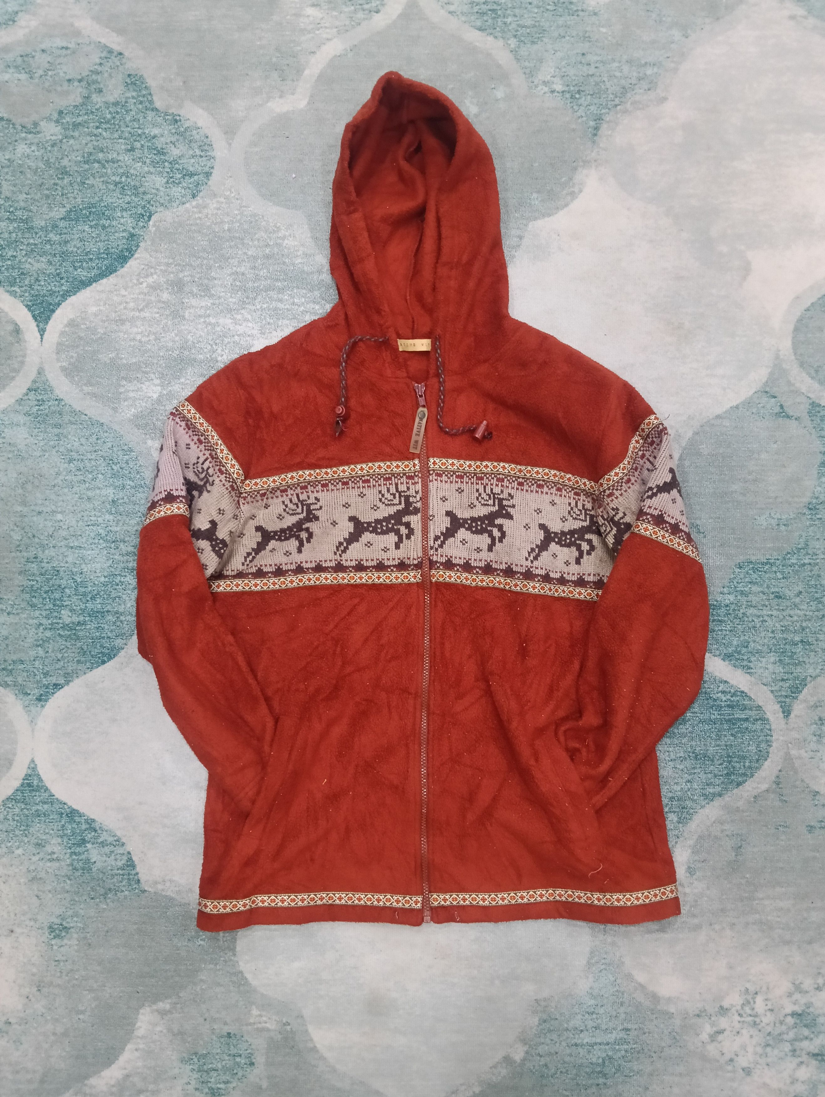 Japanese Brand × Native Vintage Sakuraya Shoji Fleece Hooded Jacket Size US L / EU 52-54 / 3 - 2 Thumbnail