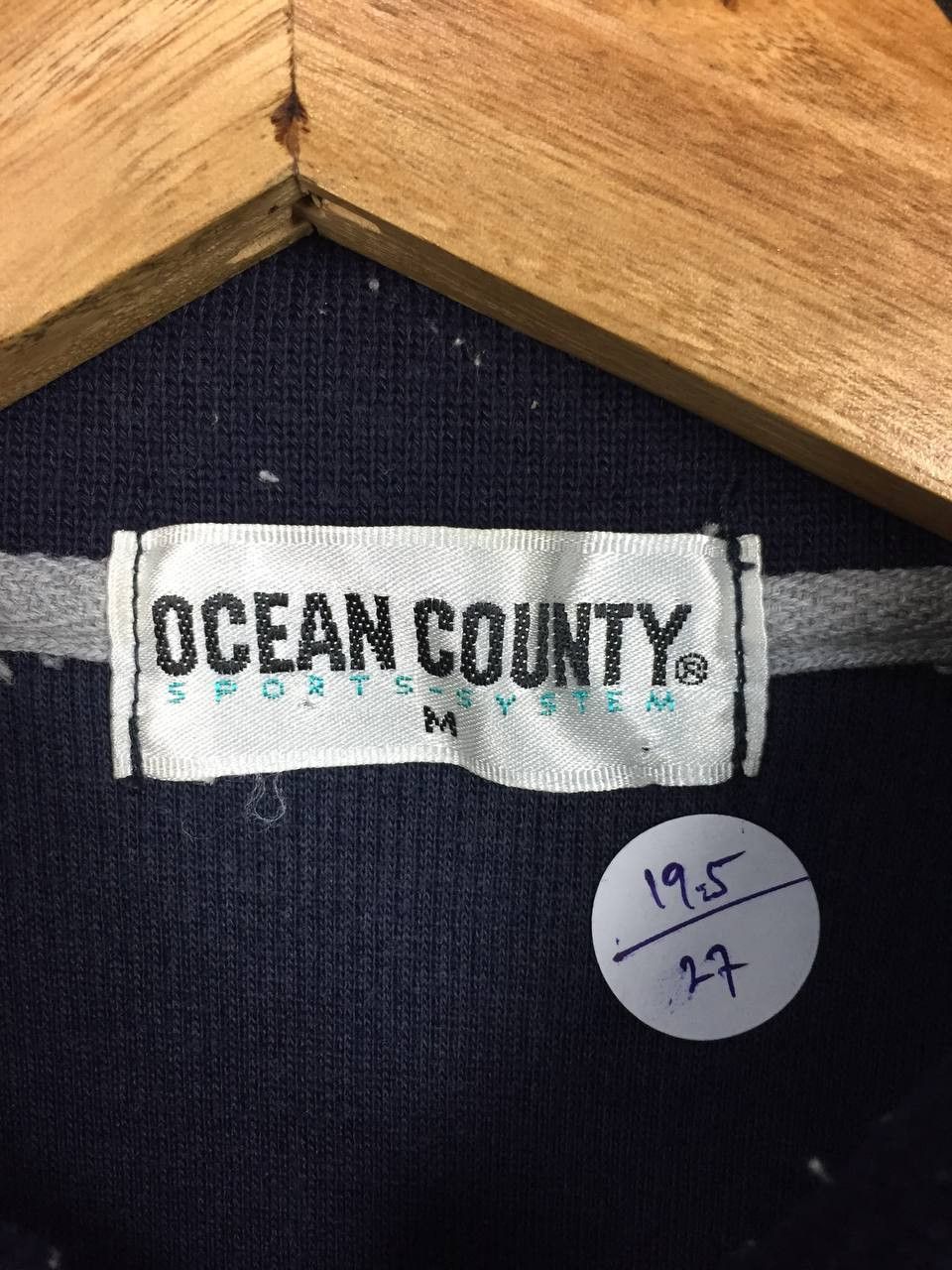 Vintage Vtg Ocean County Geometry World Embroidered Logo Polo Tee Size US M / EU 48-50 / 2 - 7 Thumbnail