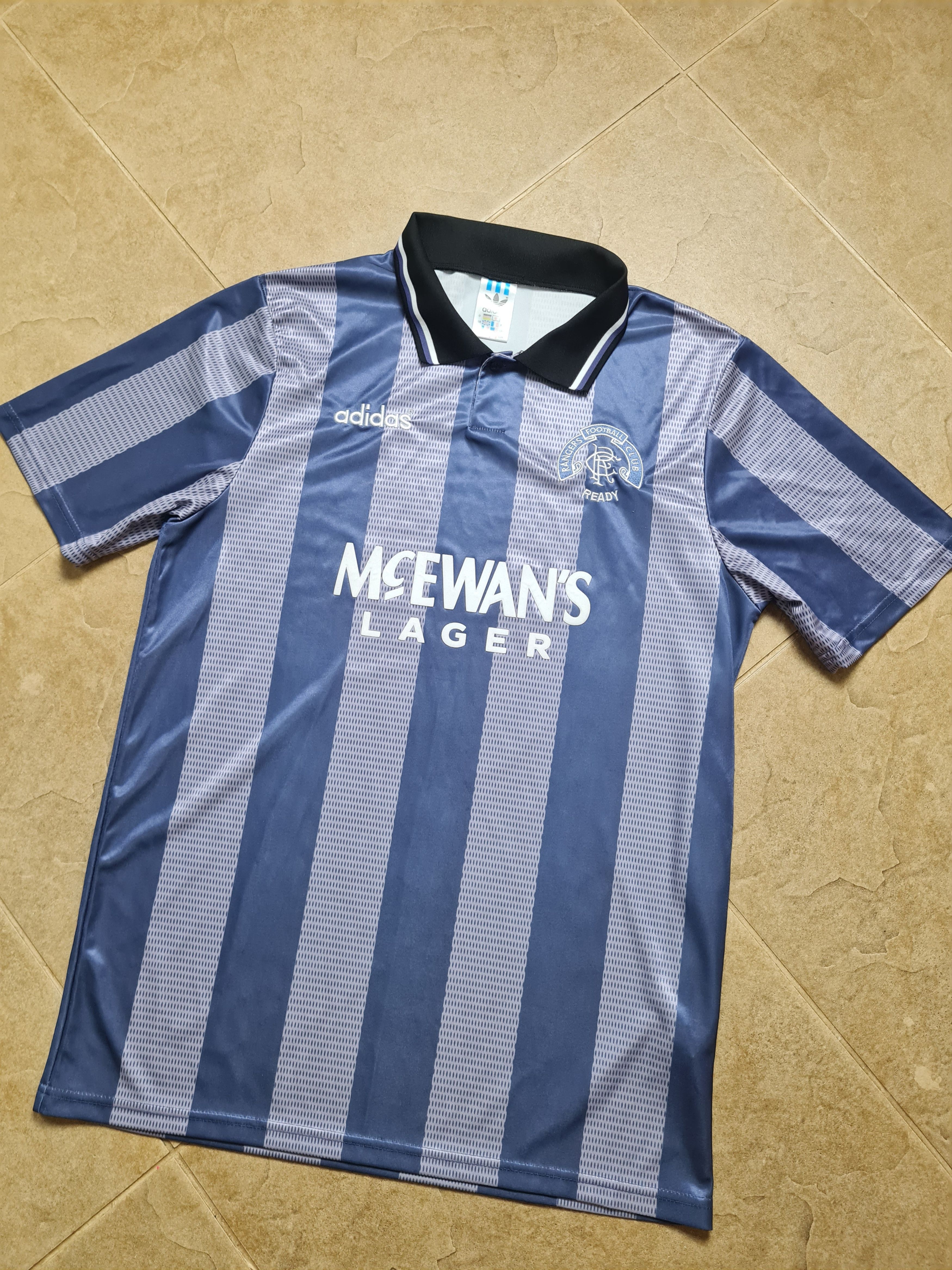 Adidas GLASGOW RANGERS 1994/1995 THIRD SHIRT SOCCER JERSEY ADIDAS L Size US L / EU 52-54 / 3 - 8 Thumbnail