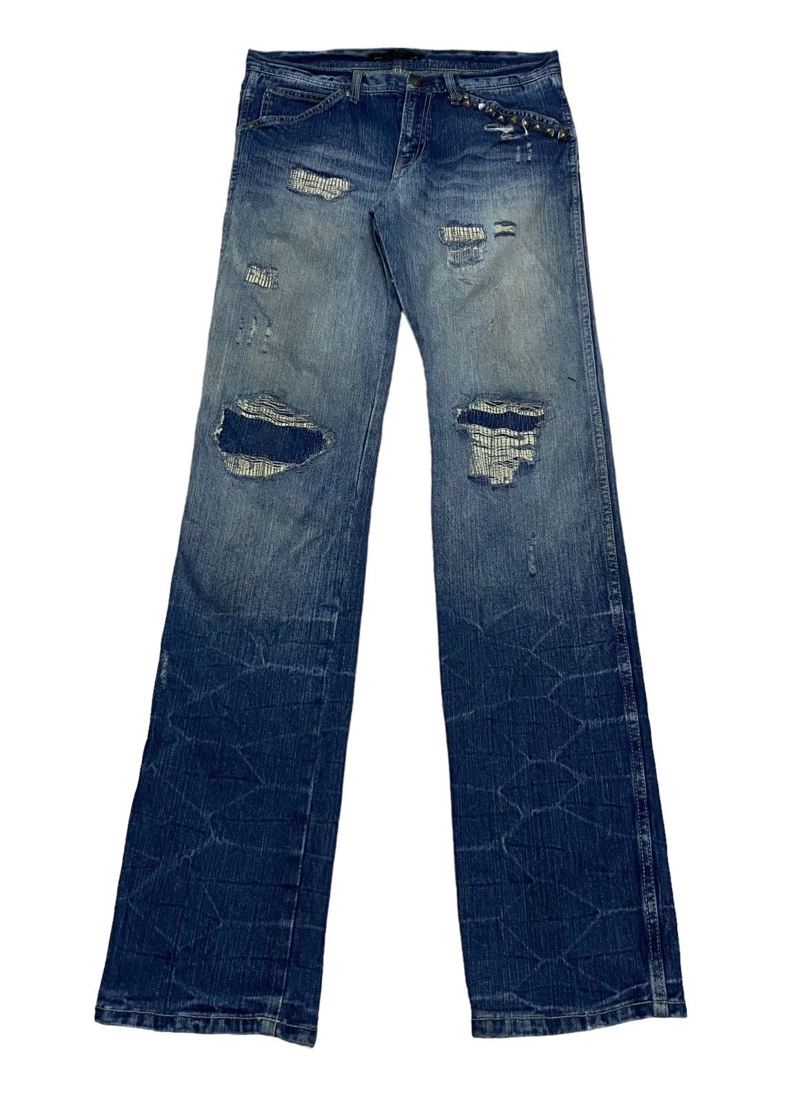 If Six Was Nine × Japanese Brand Very Rare Design Vintage Brand Icon Distressed Jeans 2000s Size US 31 - 1 Thumbnail