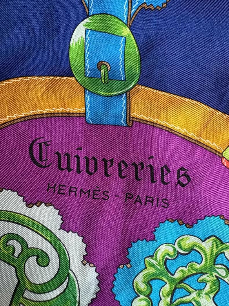 Hermes HERMES Bronze Pattern Scarf Shawl K1 Size ONE SIZE - 5 Thumbnail