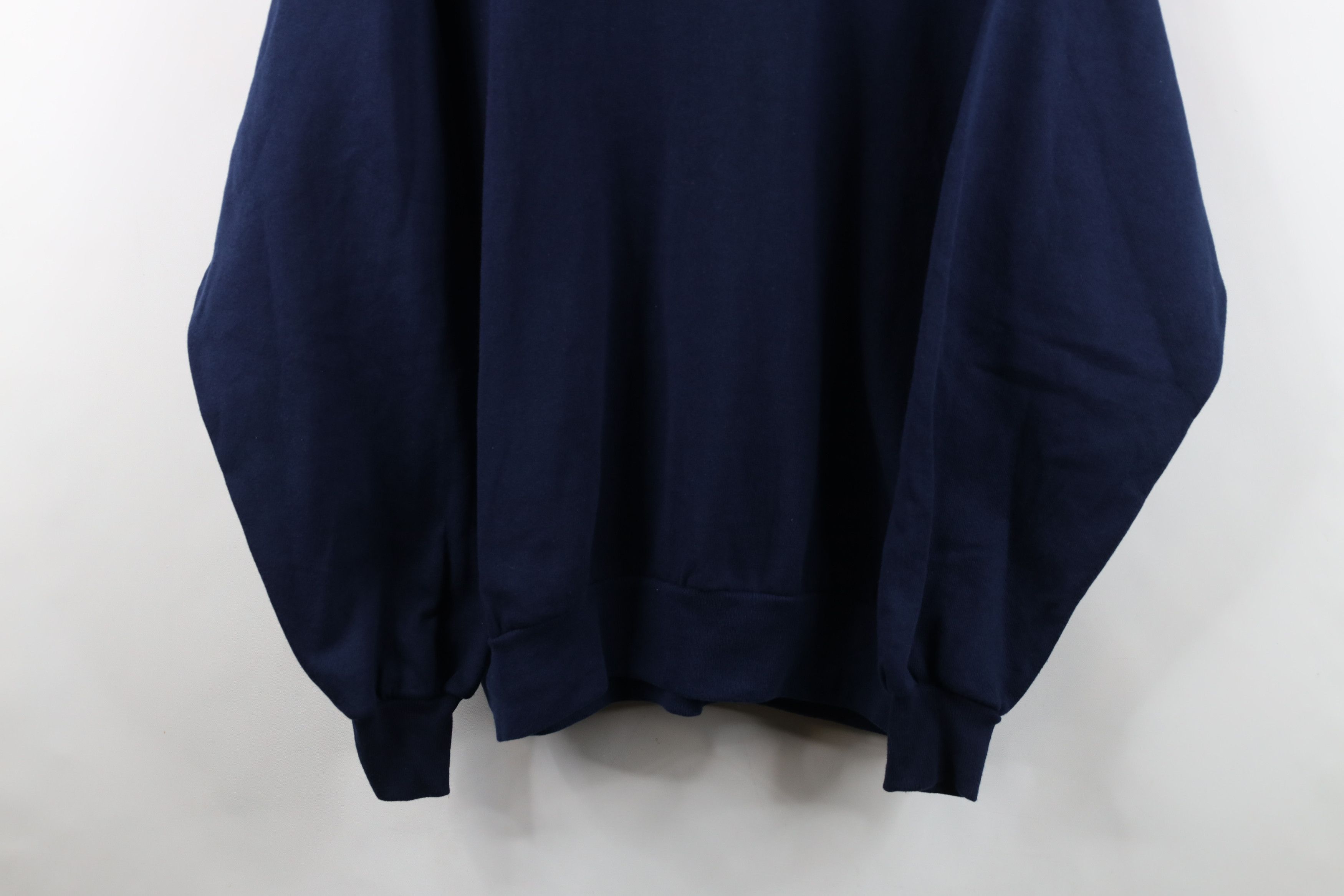 Vintage Vintage 90s Streetwear Crewneck Sweatshirt Navy Blue USA Size US XL / EU 56 / 4 - 3 Thumbnail