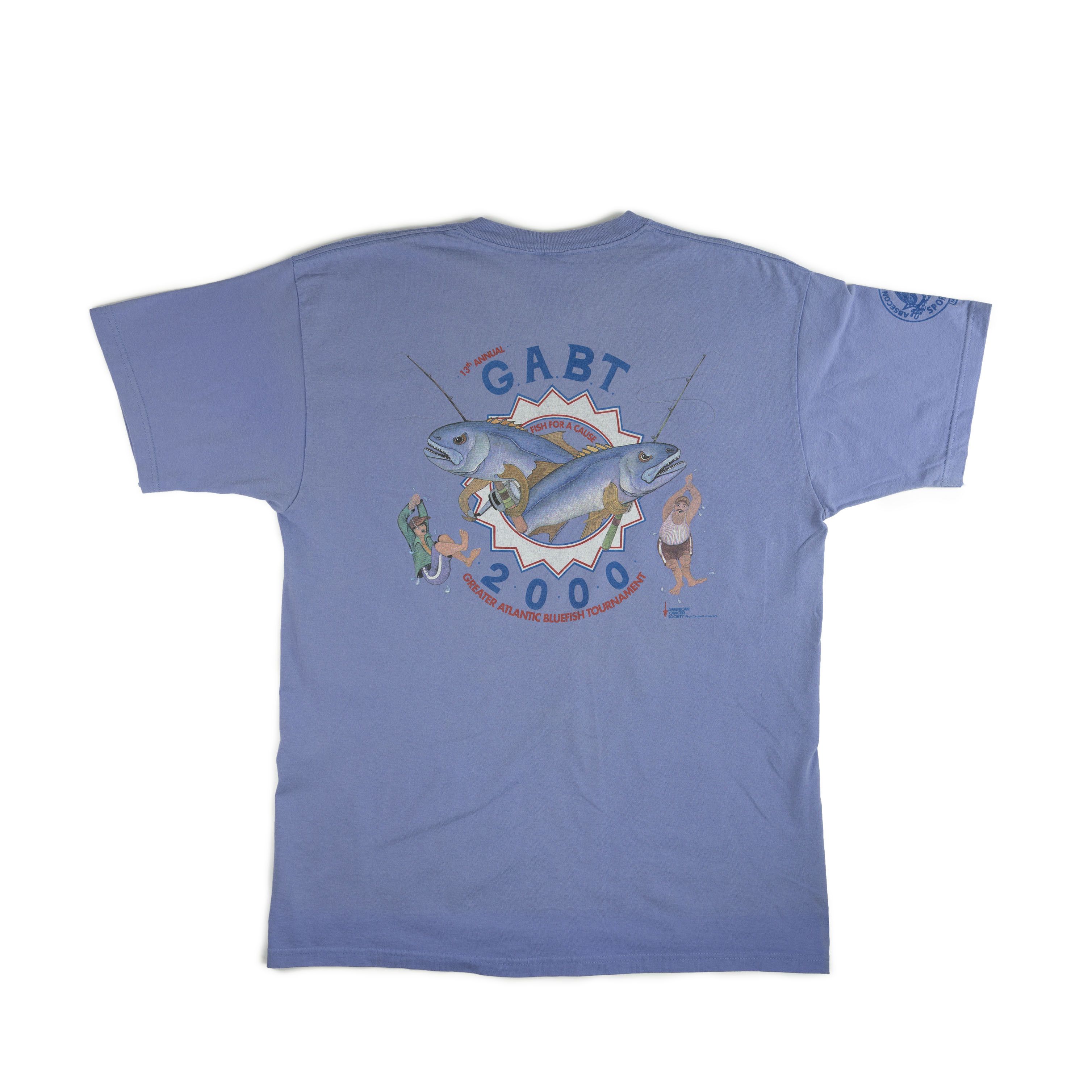 Vintage Vintage 2000's Atlantic Blue Fish Tournament Tee Shirt Size US XL / EU 56 / 4 - 2 Thumbnail