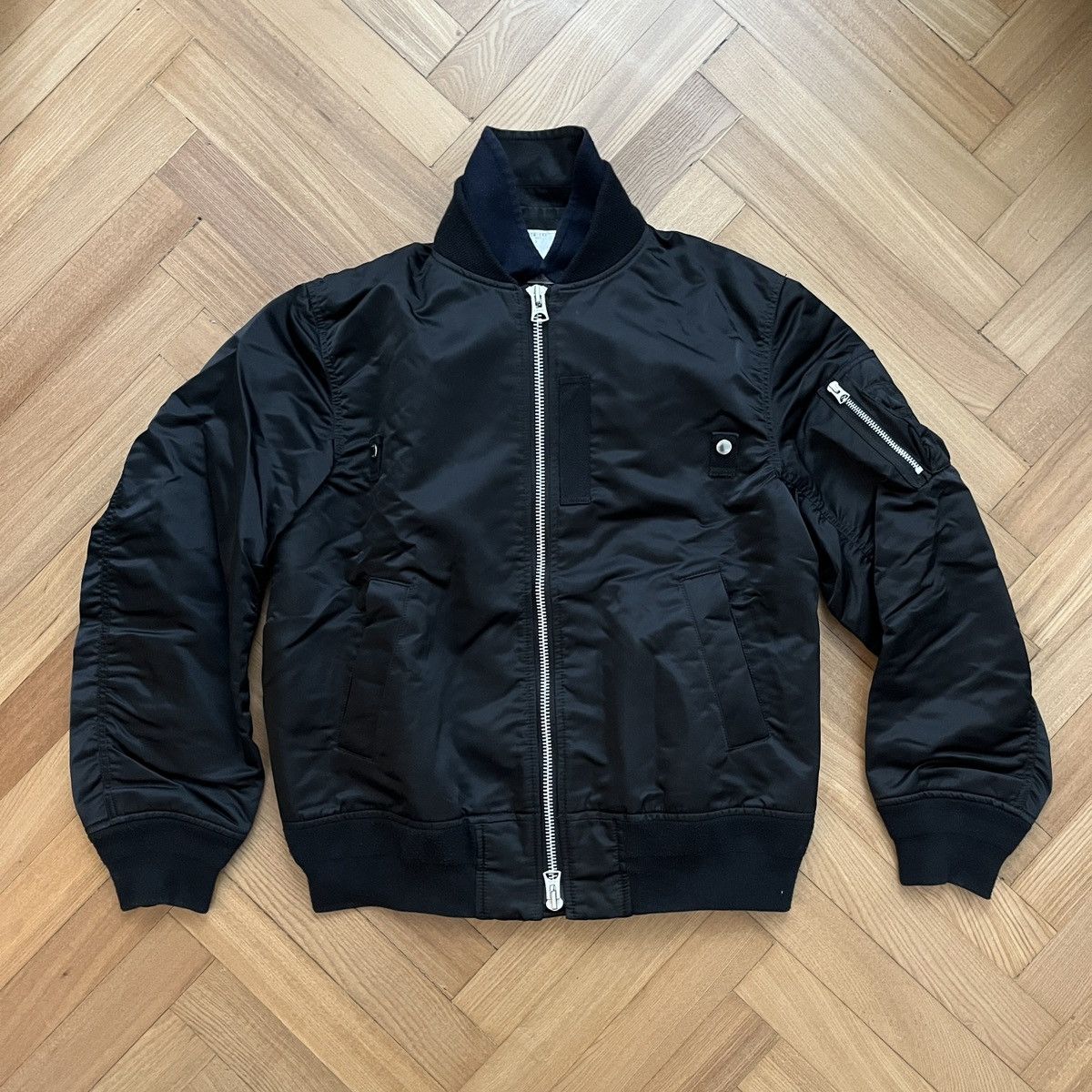 Sacai Hybrid Down + Denim Jacket | Grailed