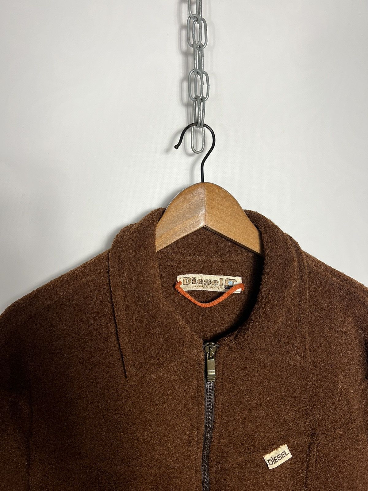 【 VINTAGE 】 Teddy Jacket Vintage 90s Diesel Terry Cotton Teddy Jacket Bomber