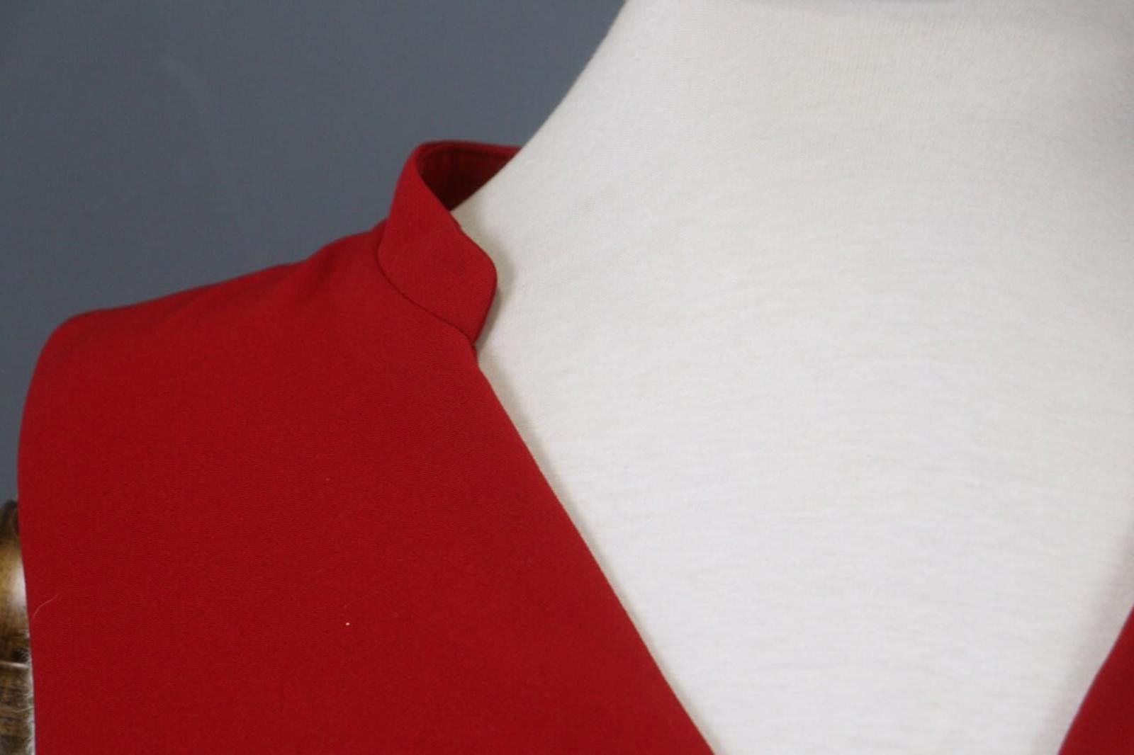 Designer Cop Copine Red Regular Fit Belted Waist Tank Dress Size 36 Size M / US 6-8 / IT 42-44 - 6 Thumbnail