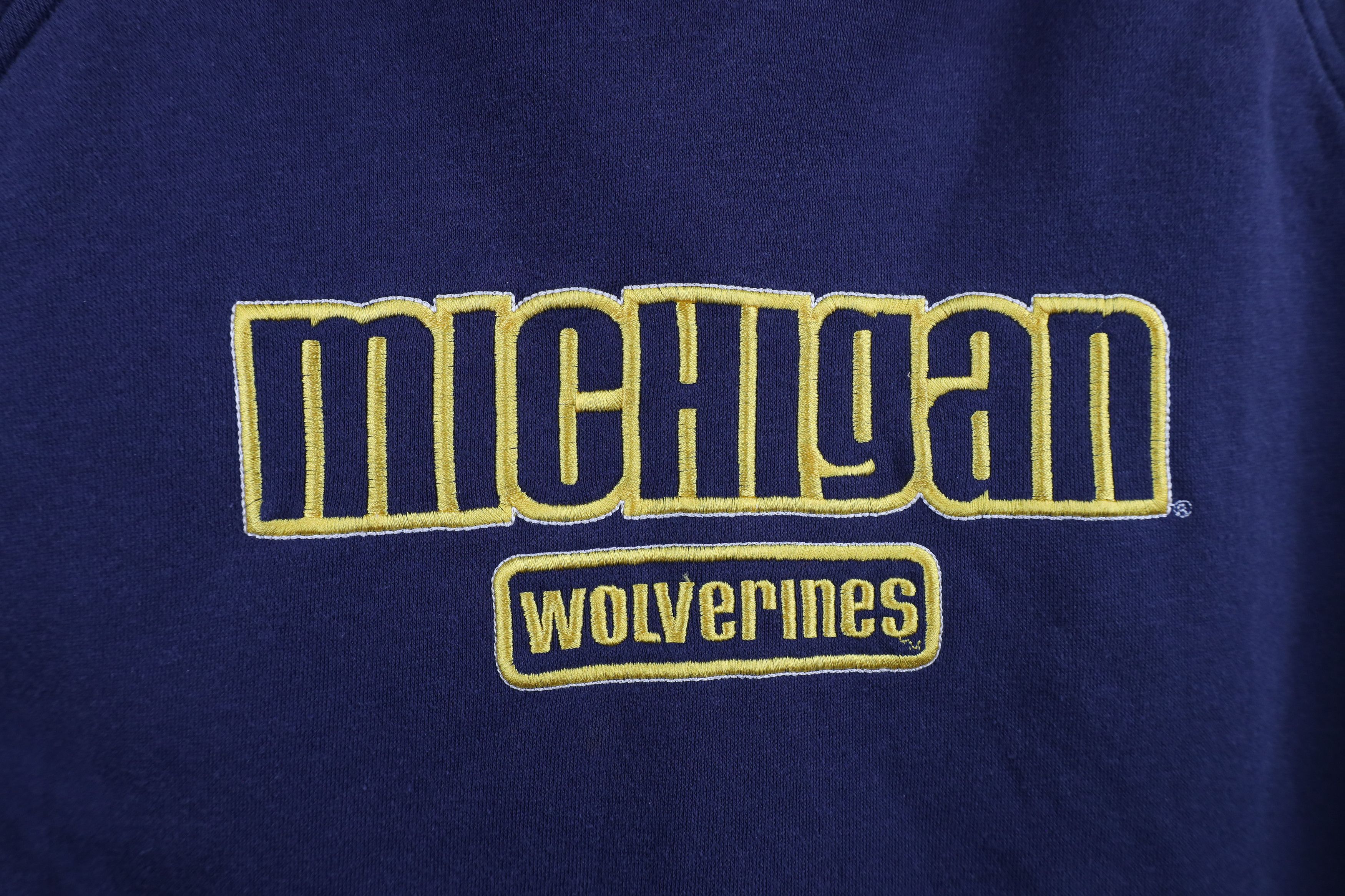 Vintage Vintage 90s Spell University of Michigan Hoodie Sweatshirt Size US M / EU 48-50 / 2 - 5 Thumbnail