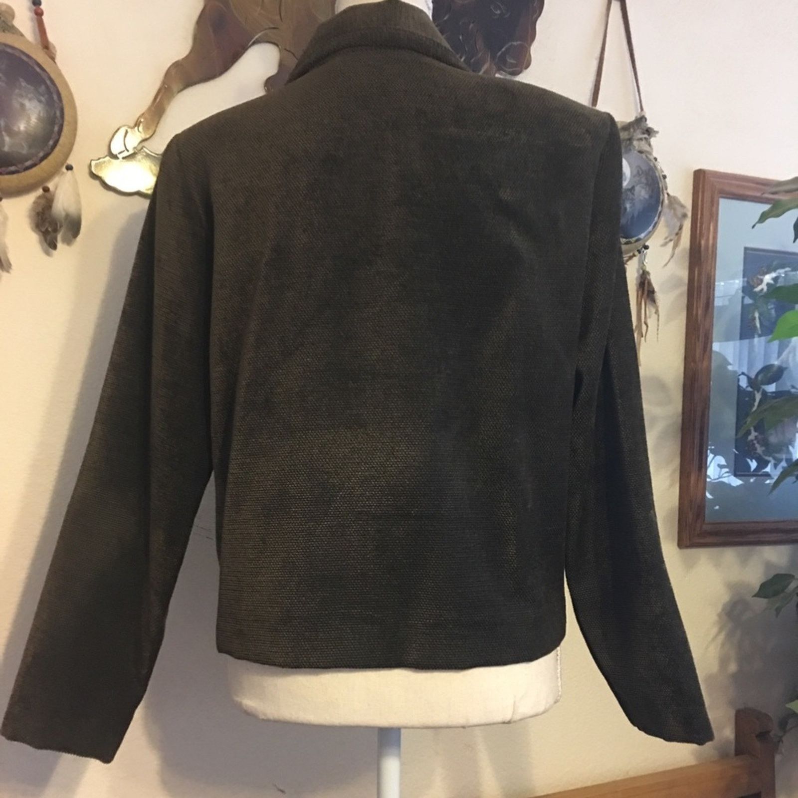 Other First Option olive green textured jacket M Size M / US 6-8 / IT 42-44 - 4 Thumbnail