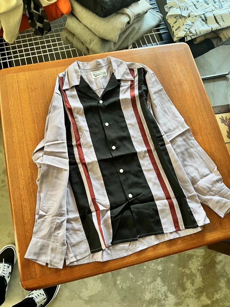 Wacko Maria wacko maria Striped panelled shirt Size US M / EU 48-50 / 2 - 1 Thumbnail