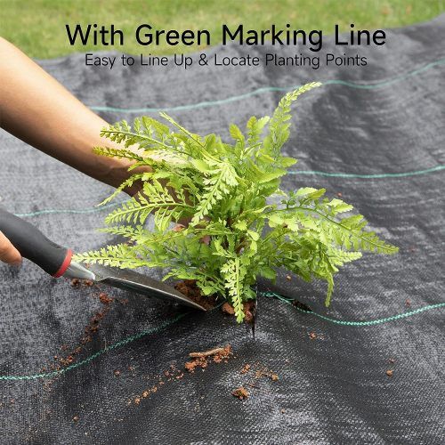 Designer × Homemade 3.5oz Weed Barrier Landscape Fabric 3ft x 300ft, Dual-Layer Size US L / EU 52-54 / 3 - 4 Thumbnail