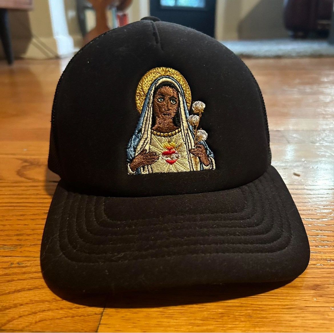 DENIM TEARS Black Jesus Trucker | Grailed