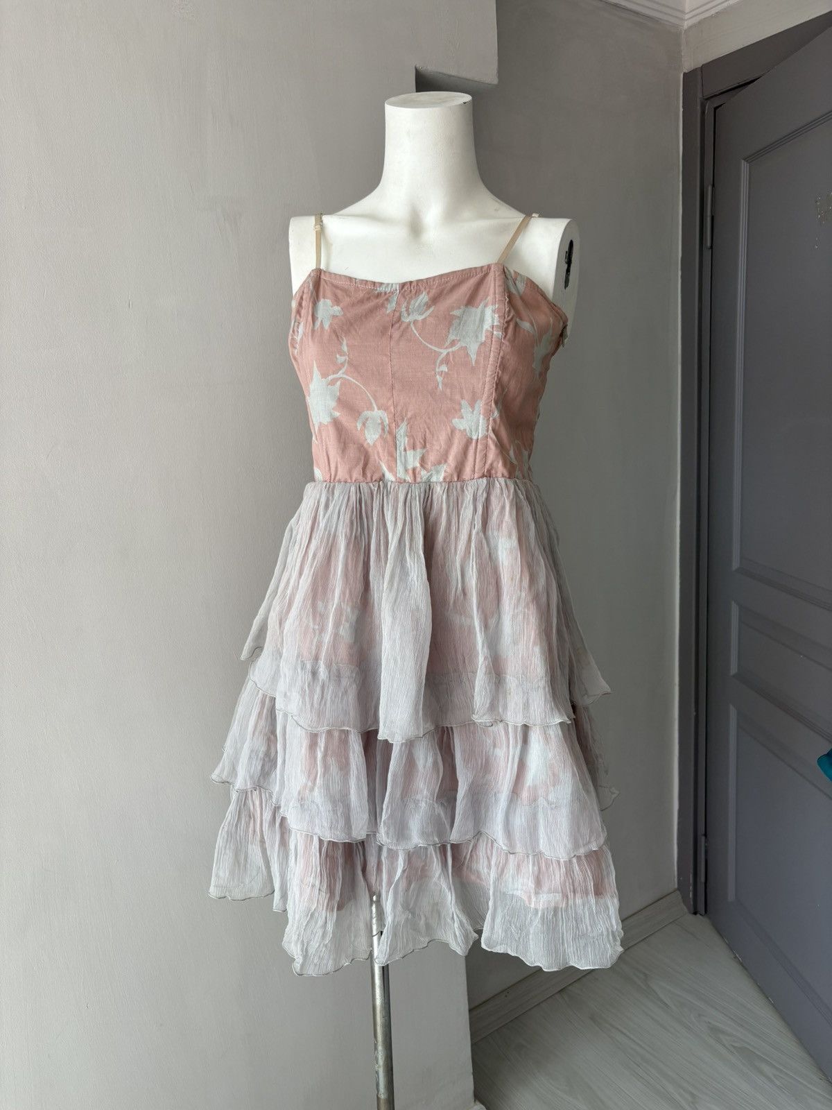Vintage Jeff Gallano silk dress Size L / US 10 / IT 46 - 7 Thumbnail