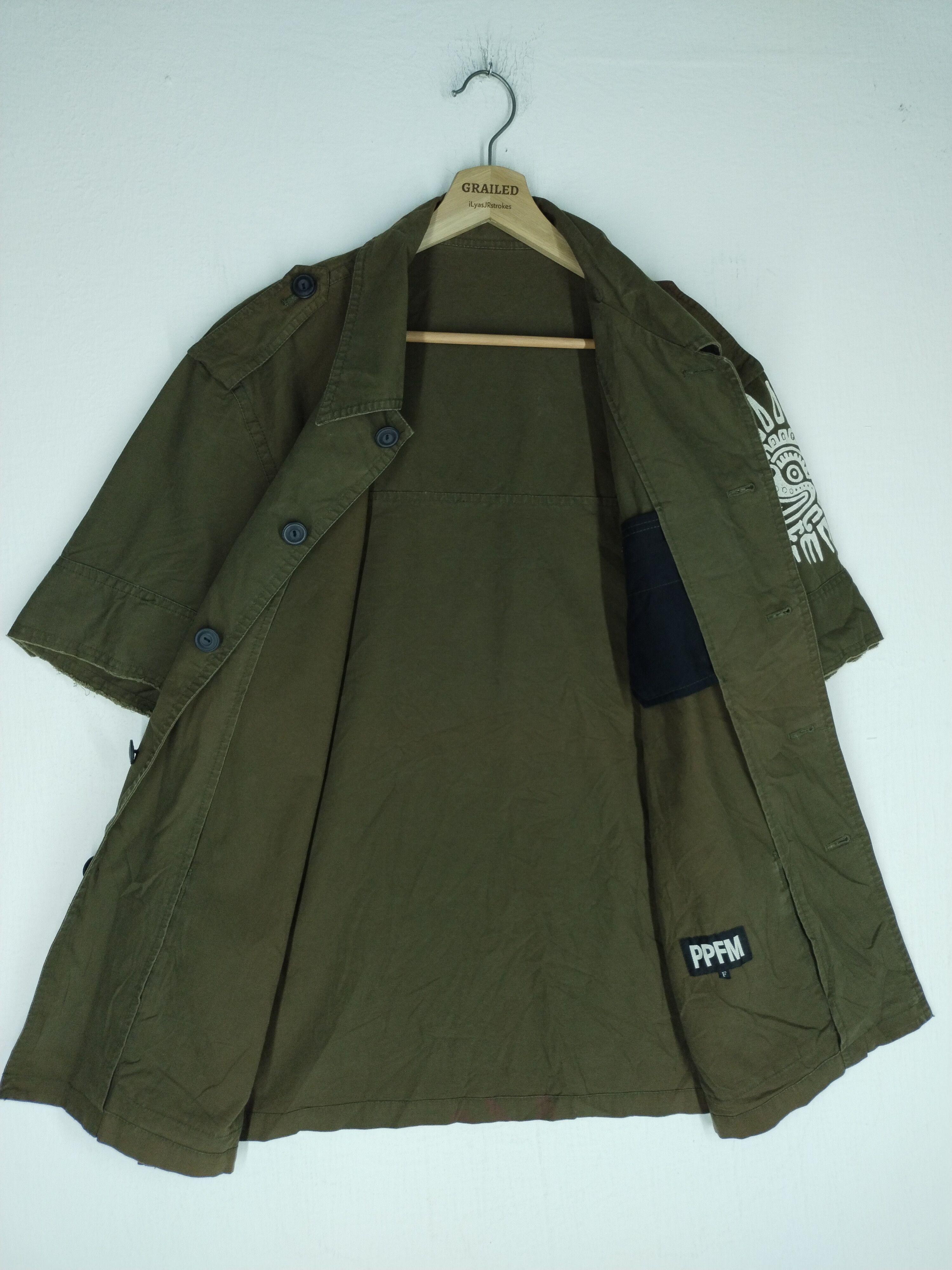 PPFM Vintage PPFM Worker Big Logo Left Sleeve Denim Jacket Size US L / EU 52-54 / 3 - 5 Thumbnail