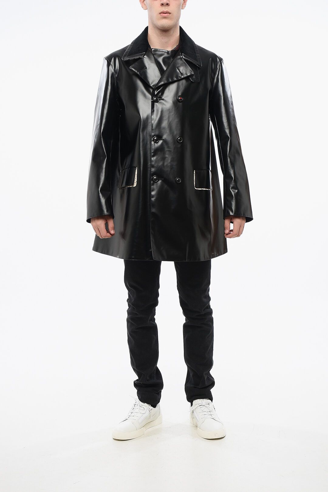 Maison Margiela og1mm0825 Waterproof Trench Coat in Black Size US M / EU 48-50 / 2 - 4 Thumbnail