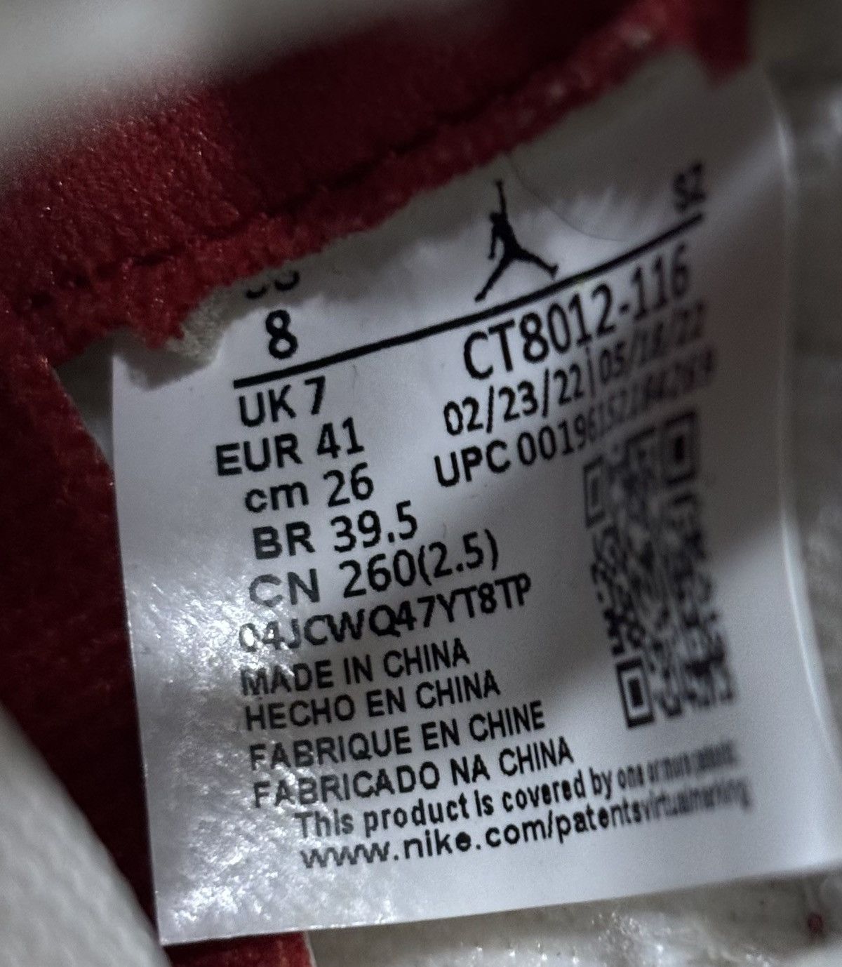 Jordan Brand Jordan 11 Retro High Cherry 2022 Size 8 Size US 8 / EU 41 - 6 Thumbnail