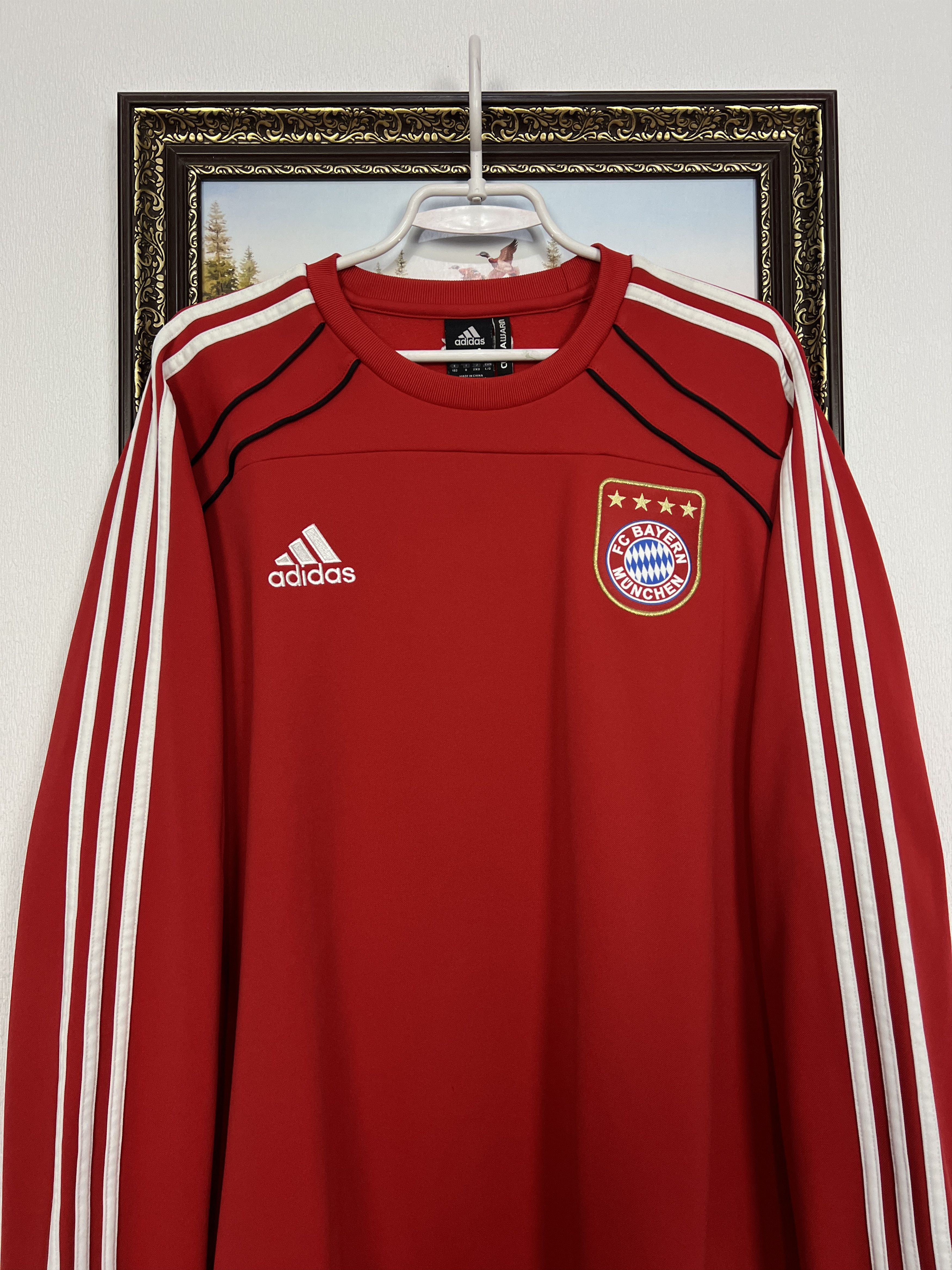 Adidas Bayern Munich Football Sweatshirt Soccer Crewneck Jacket Size US L / EU 52-54 / 3 - 2 Thumbnail