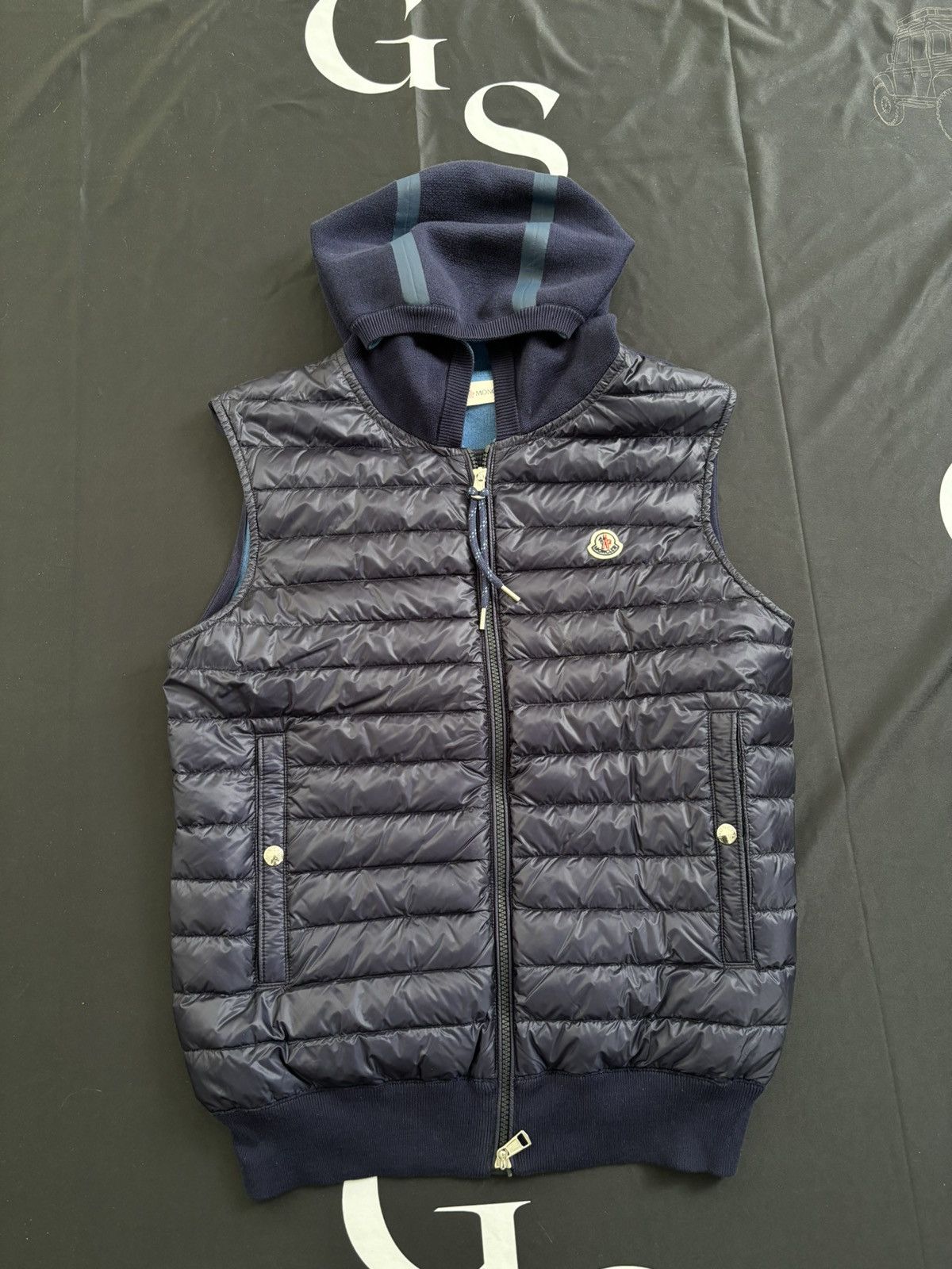 Moncler Moncler Blue Vest Size US S / EU 44-46 / 1 - 1 Thumbnail