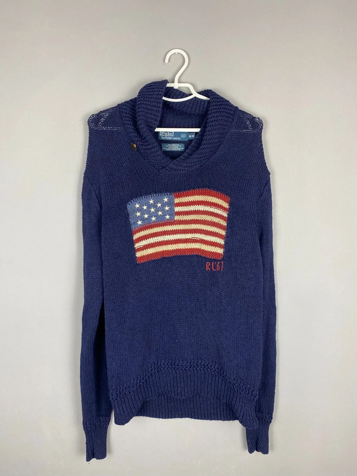 Polo Ralph Lauren Polo Ralph Lauren Vintage Flag knitted sweater size M Size US M / EU 48-50 / 2 - 1 Thumbnail