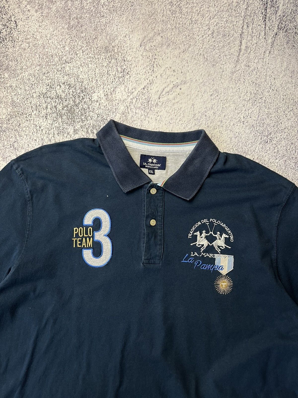 La Martina Vintage Y2K La Martina Argentina #3 Summer Polo Rugby Japan Size US XL / EU 56 / 4 - 7 Thumbnail