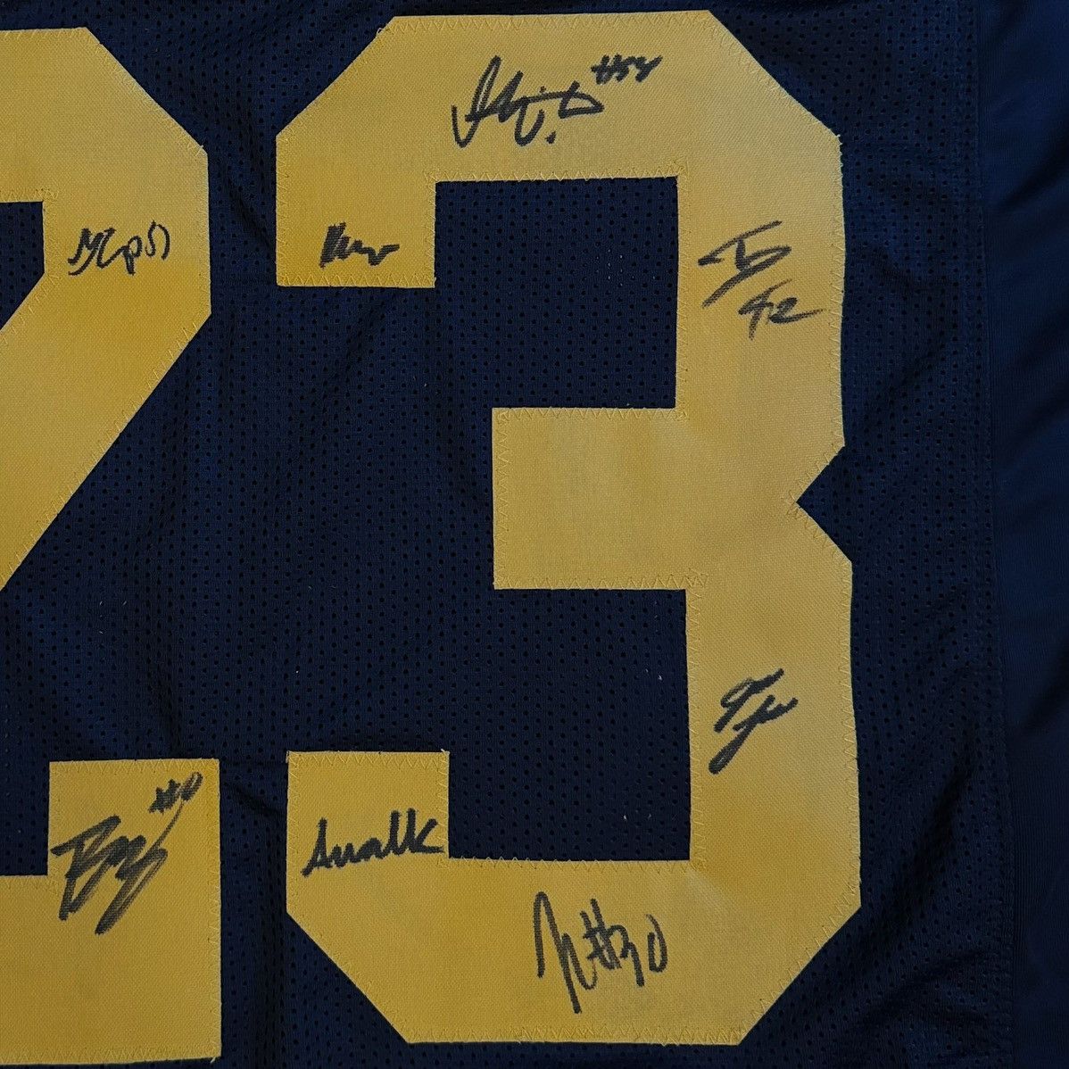 NCAA Michigan Wolverines National Champions Team Signed Jersey Size US XL / EU 56 / 4 - 5 Thumbnail
