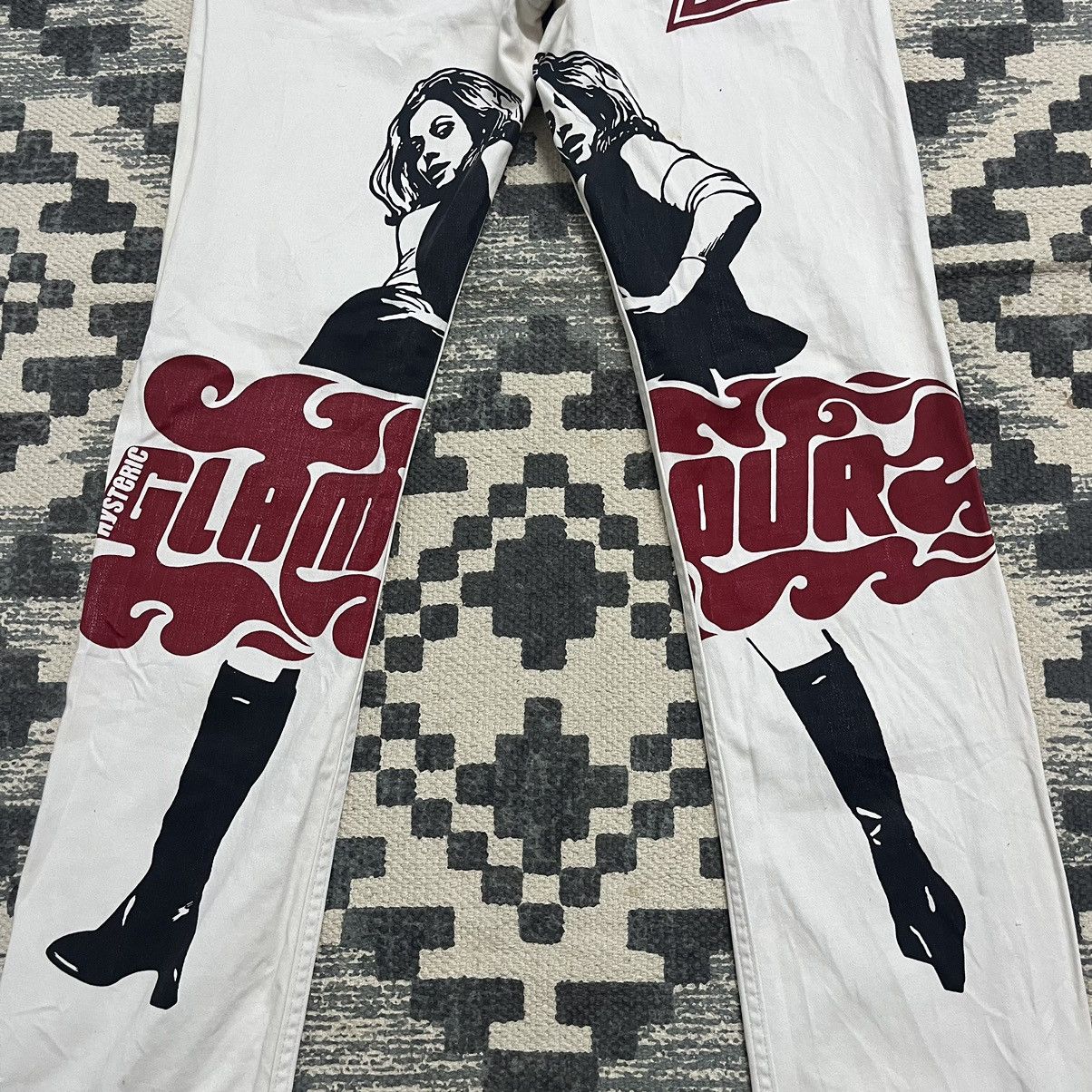 Hysteric Glamour Authentic Vintage Hysteric Glamour Kinky Big Printed Jean Size US 29 - 11 Thumbnail