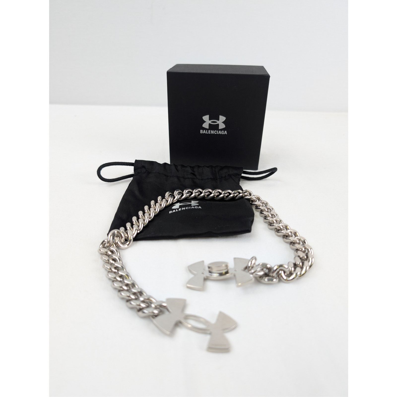 Balenciaga × Under Armour o1rshd1 Size: S / Under Armour Necklace in Silver Size ONE SIZE - 11 Thumbnail
