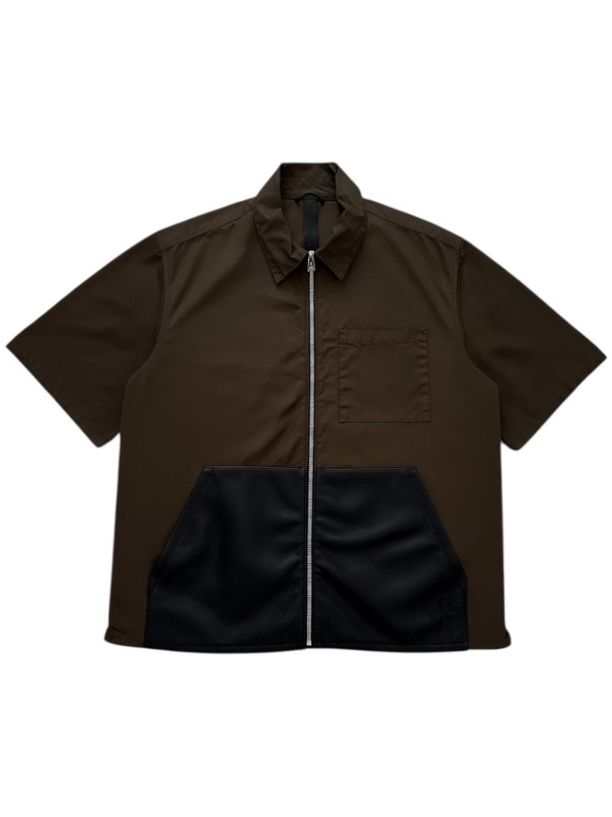 Chrome Hearts Chrome Hearts Carpenter Leather Nylon Patch Zip Up Shirt Size US L / EU 52-54 / 3 - 1 Thumbnail