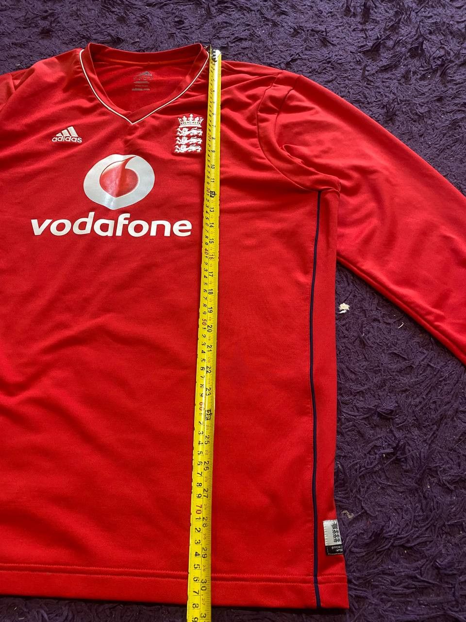 England Cricket Team Vodafone long sleeve jersey shirt