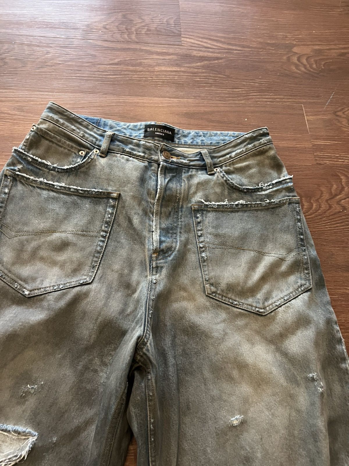 Balenciaga Balenciaga Patched Pockets Baggy Denim Size US 32 / EU 48 - 5 Thumbnail