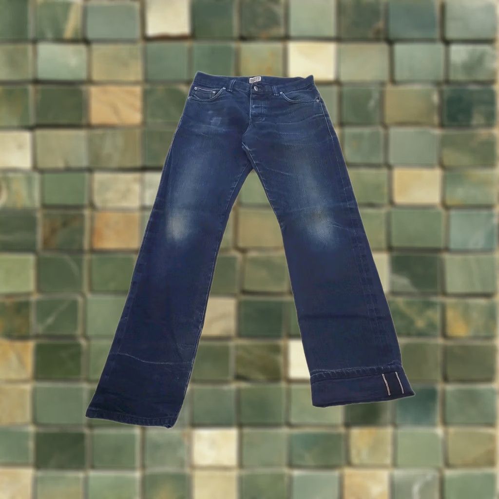 Vintage Naked & Famous Jeans Mens 30 Blue Men 30x32 Japnese Selvedge Raw Denim Skinny Guy Indigo Size US 30 / EU 46 - 1 Thumbnail