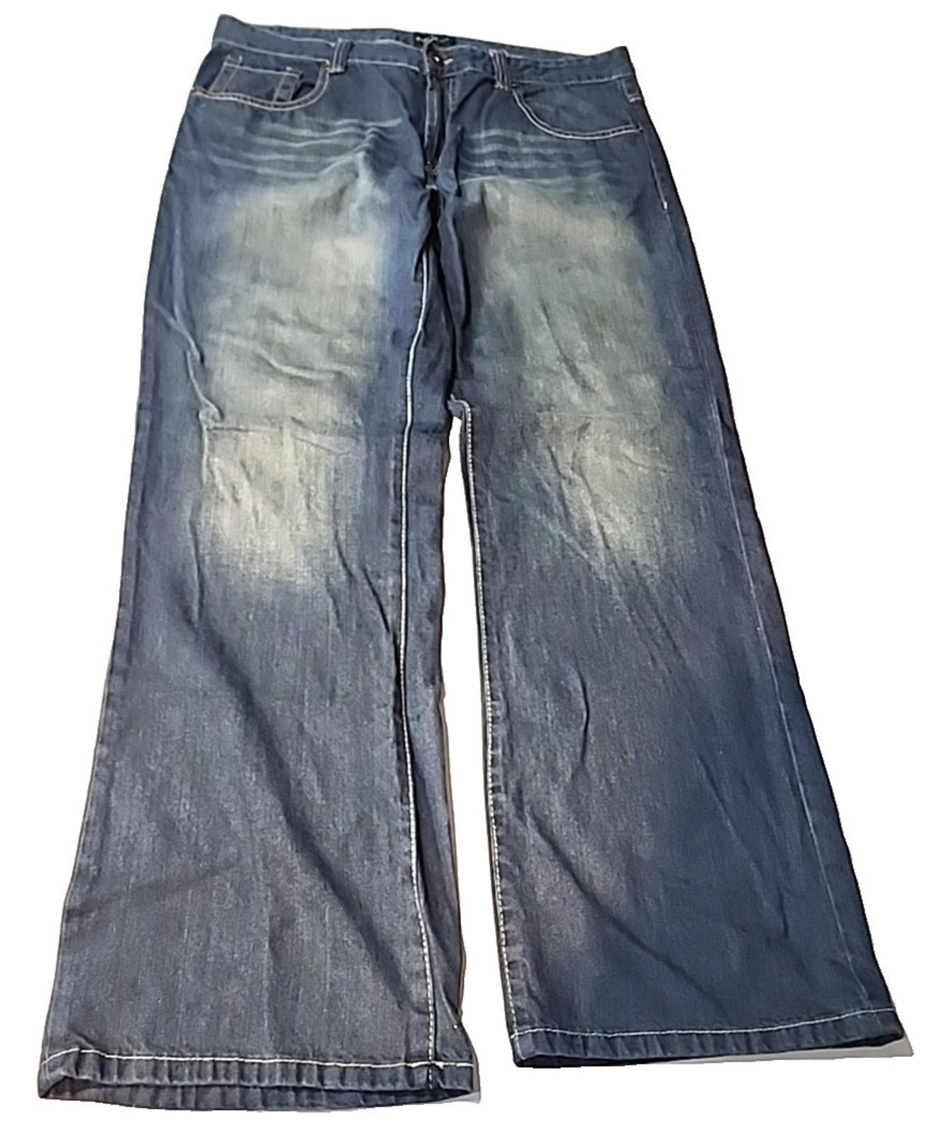 Ecko Unltd. Marc Ecko Blue Jeans Relaxed Fit Boot Cut Actual 38Wx32L Size US 38 / EU 54 - 1 Thumbnail