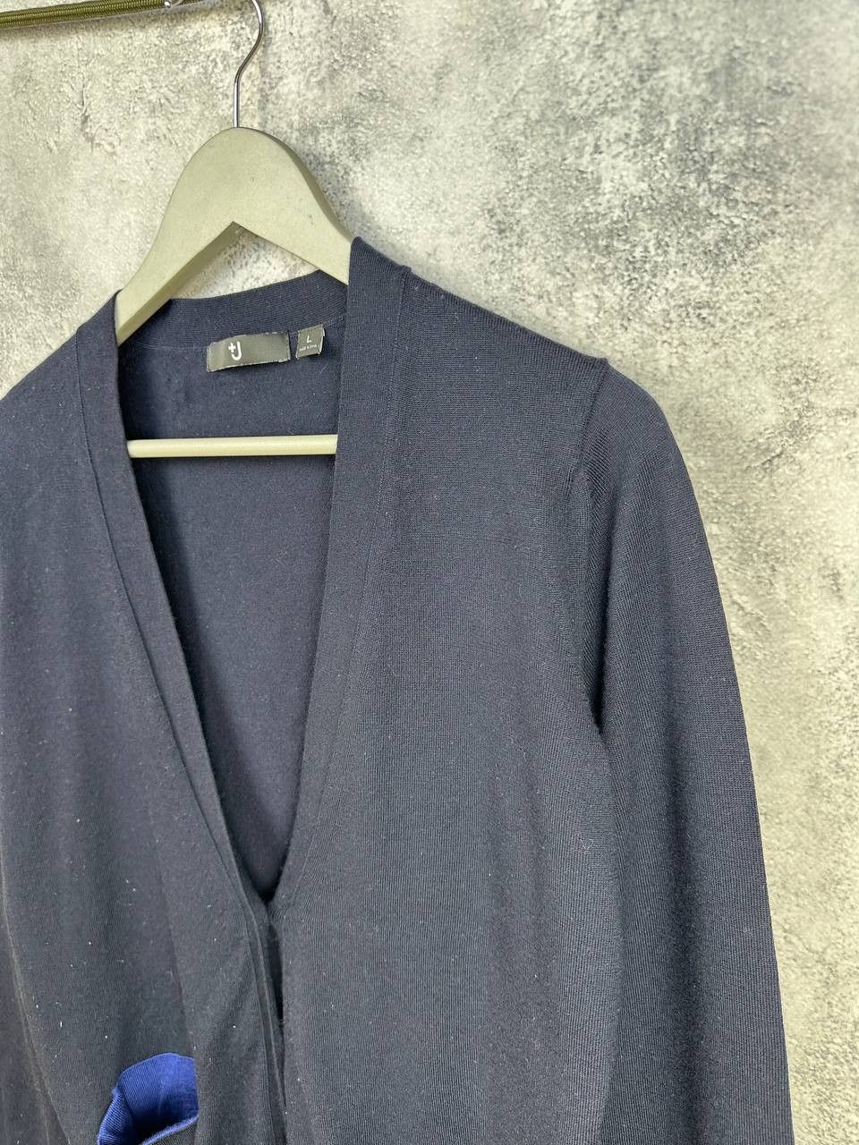 Jil Sander × Uniqlo Jil Sander x Uniqlo J+ Cardigan Navy Sweater Button LS Size US L / EU 52-54 / 3 - 5 Thumbnail
