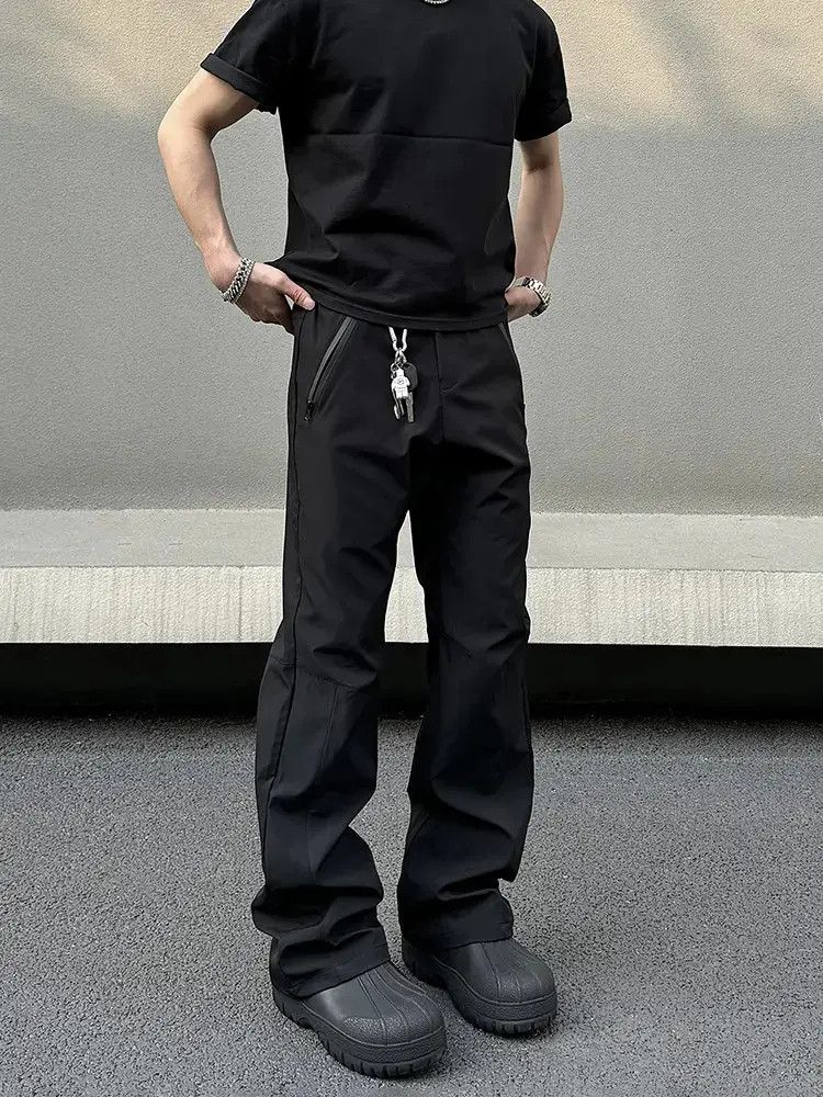 Japanese Brand Black straight fit casual pants Size US 30 / EU 46 - 2 Thumbnail