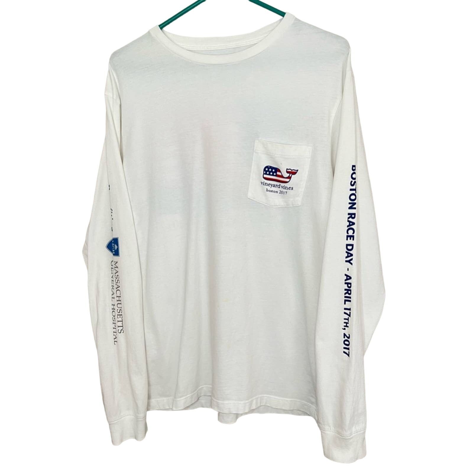 Vineyard Vines Vineyard Vines 2017 Boston Marathon Wicked Strong LONGSLEEVE Size US S / EU 44-46 / 1 - 3 Thumbnail
