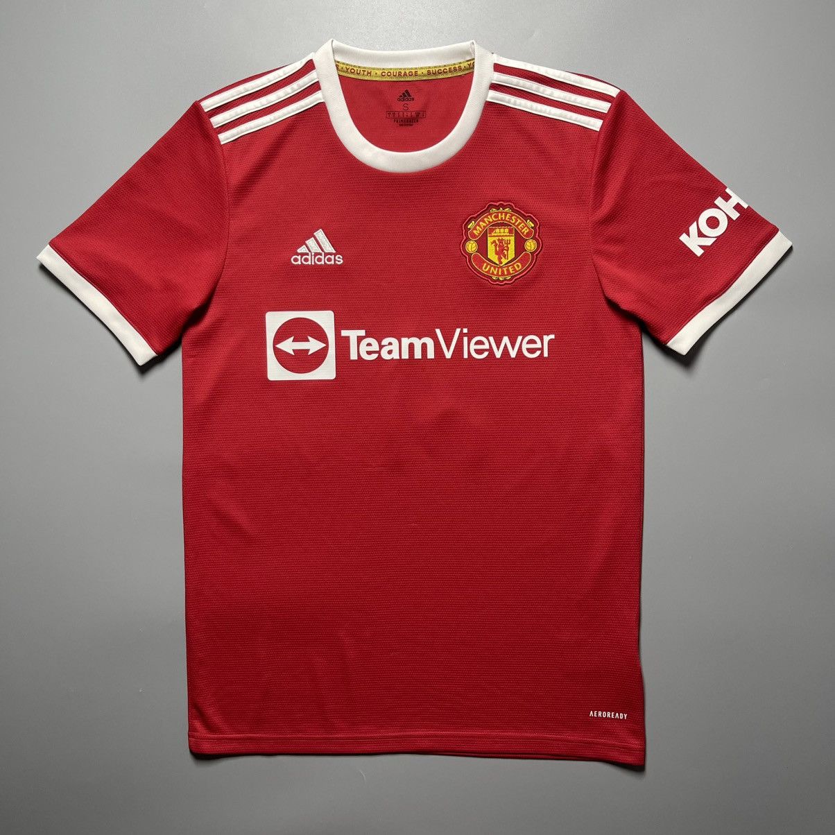 Adidas MAN UNITED ADIDAS 2021/2022 SOCCER HOME JERSEY #59 MAINOO Size US S / EU 44-46 / 1 - 2 Thumbnail