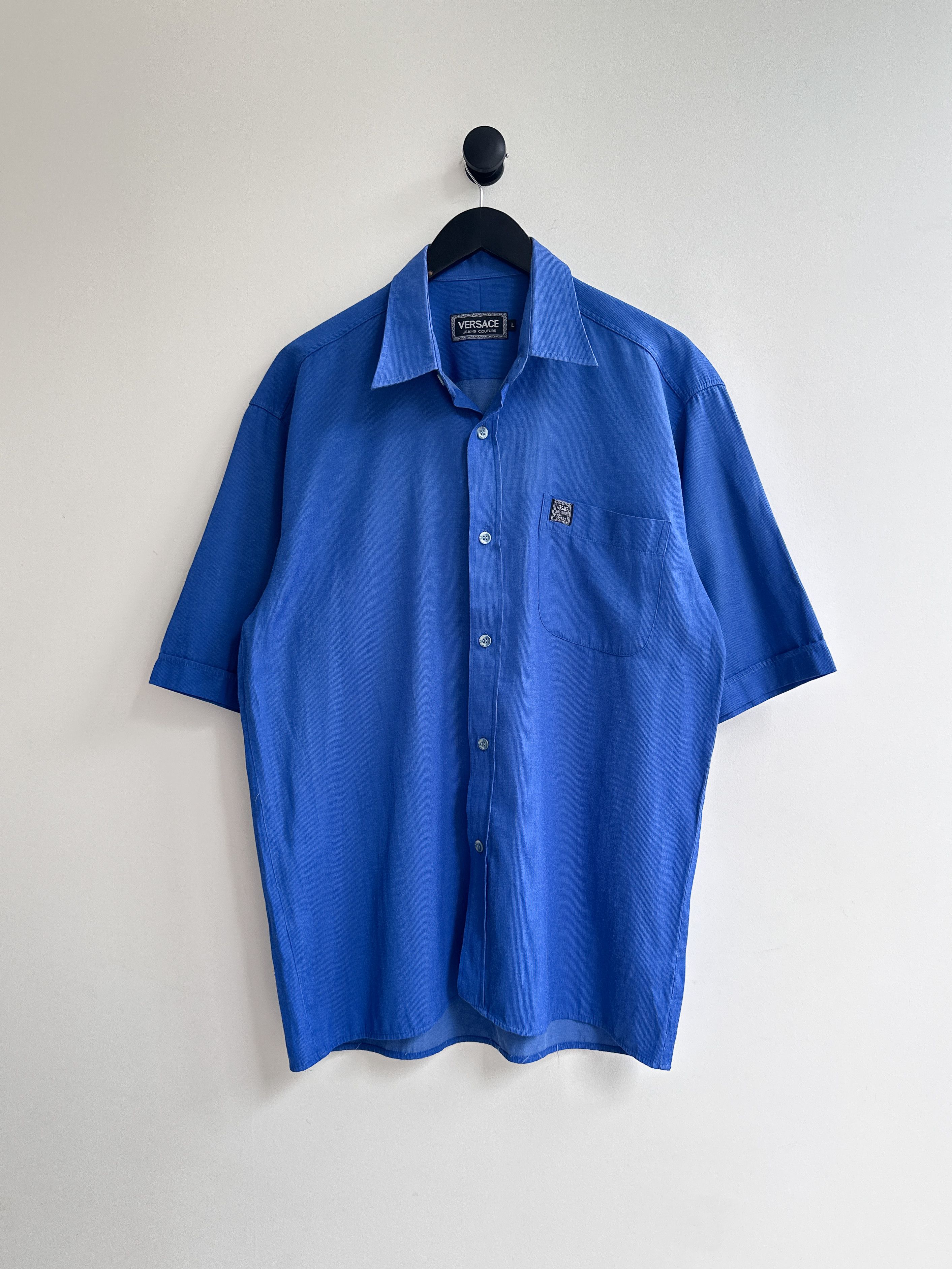 Versace Vintage Versace Short Sleeve Shirt Size US L / EU 52-54 / 3 - 1 Thumbnail