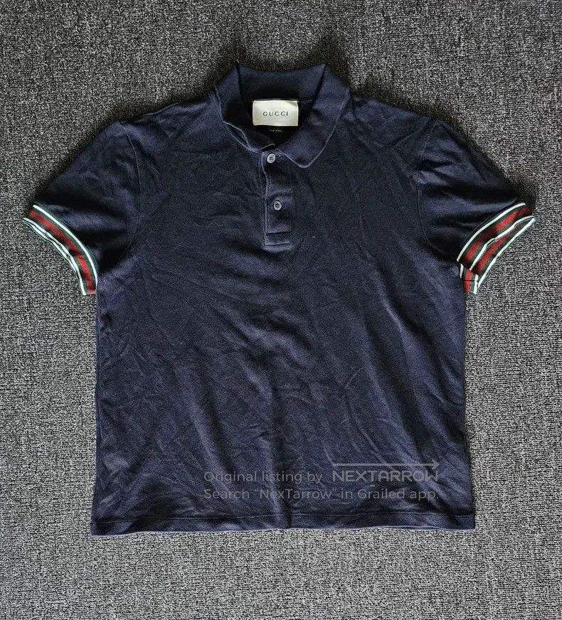 Gucci Gucci Black Short Sleeve Polo Shirt. Size US XL / EU 56 / 4 - 1 Thumbnail