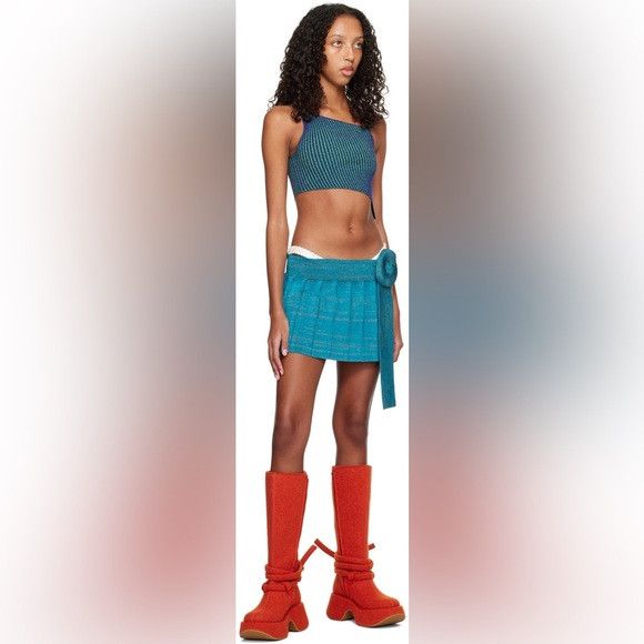 ISA BOULDER 🎀SSENSE NEW ISA BOULDER PEBBLE MINISKIRT WOMEN'S Size 28" / US 6 / IT 42 - 3 Thumbnail
