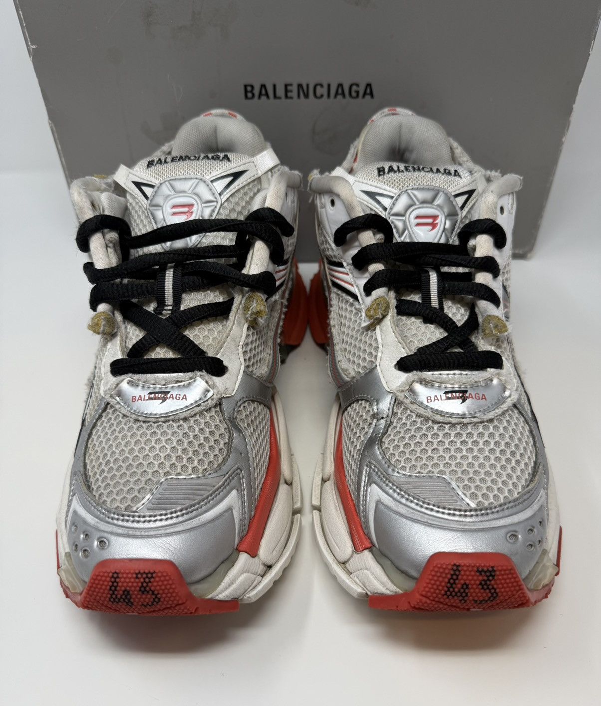 Balenciaga Balenciaga Runner Sneaker White/Red/Black New Season Size US 10 / EU 43 - 2 Thumbnail