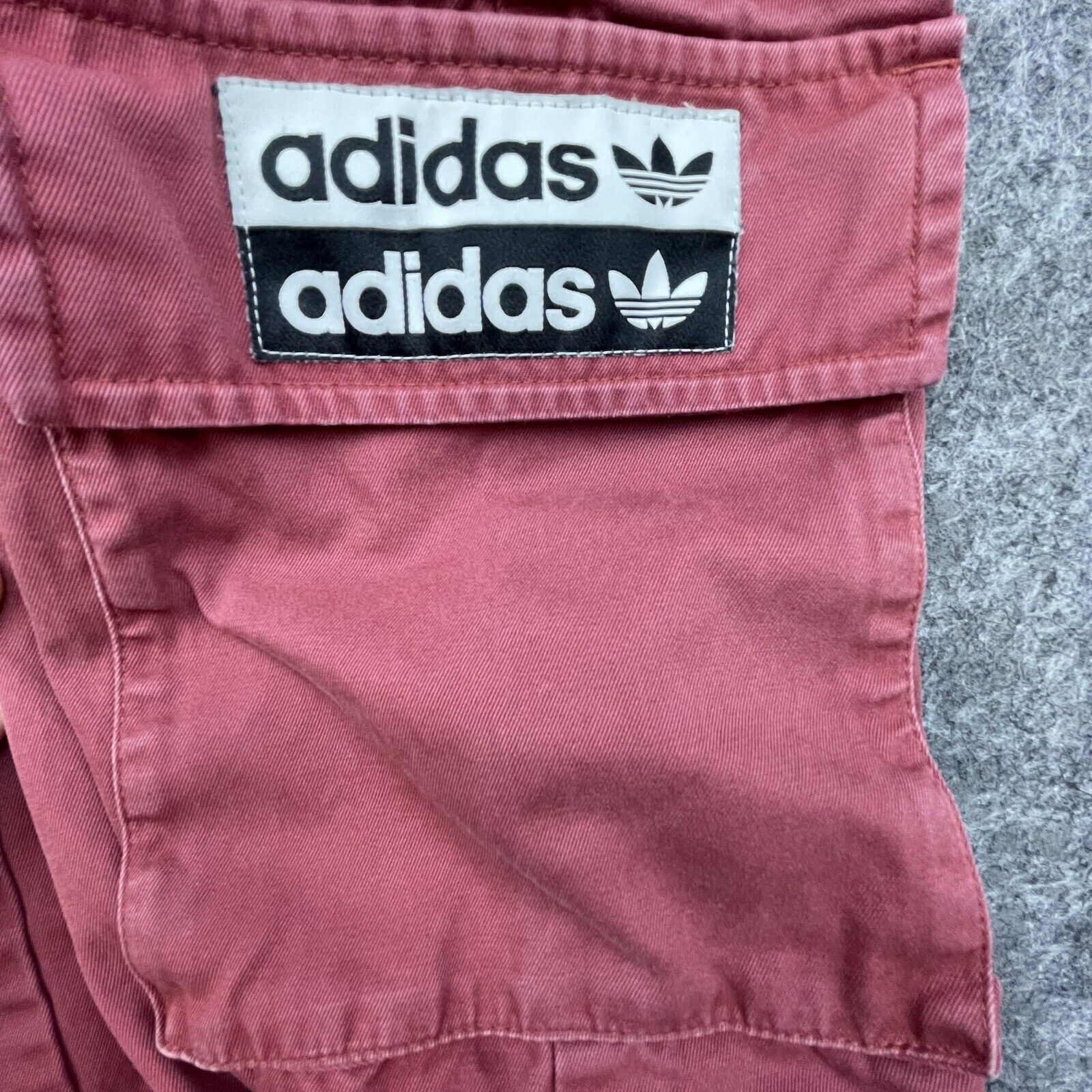 Adidas Adidas Pants M 14 Red Baggy Cargo Track Wide Leg Streetwear Size 36" / US 14 / IT 50 - 3 Thumbnail