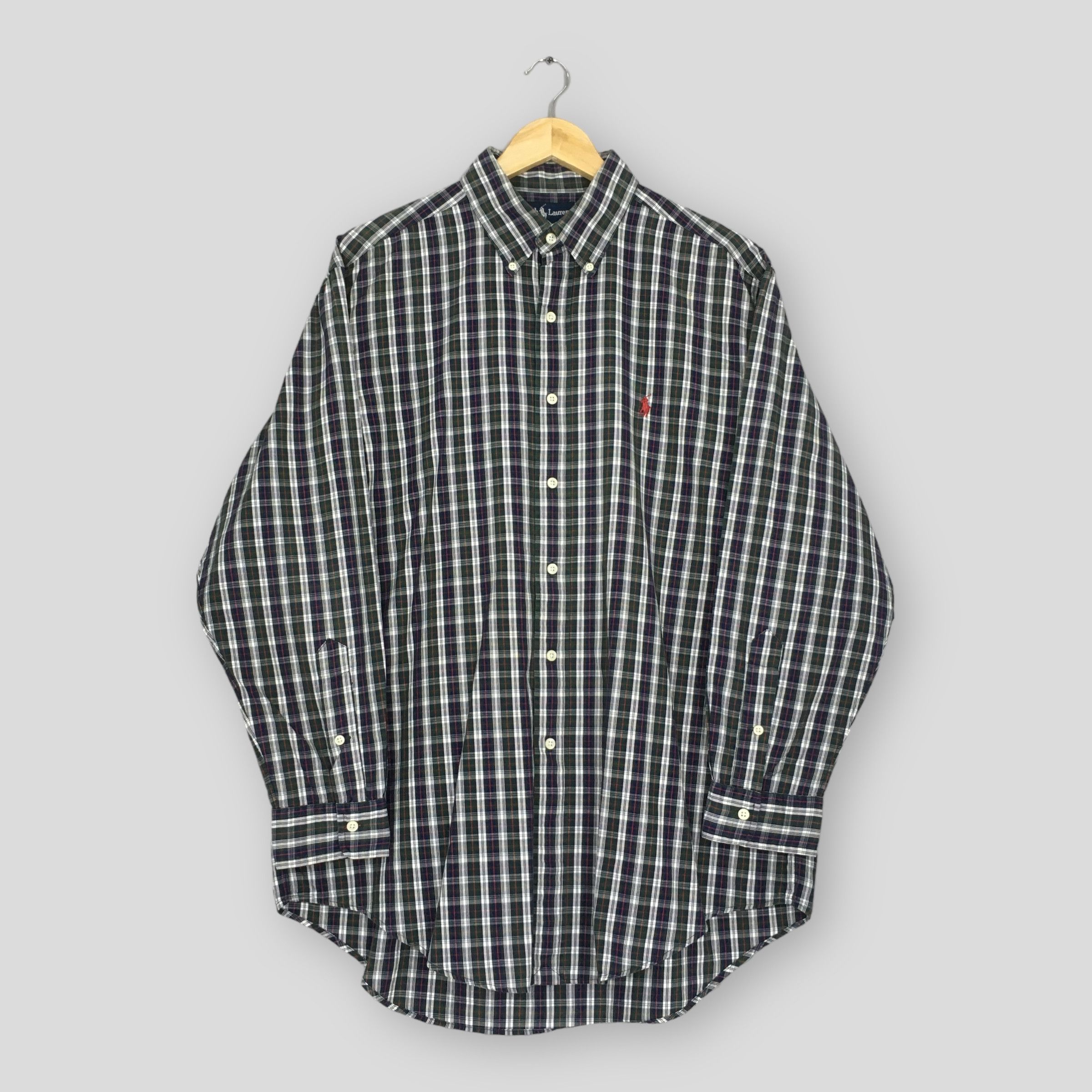 Polo Ralph Lauren Vintage Ralph Lauren Plaid Flannel Shirt XLarge Size US XL / EU 56 / 4 - 1 Thumbnail