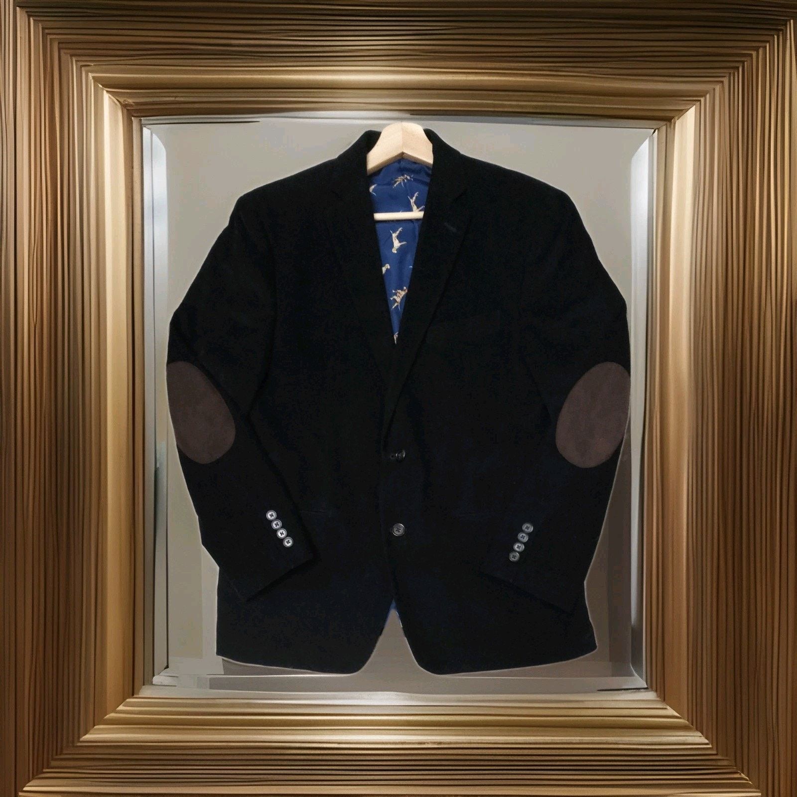Lauren Ralph Lauren Lauren Ralph Lauren Corduroy Blazer 40 Dog Print Elbo Patche Size 40R - 1 Thumbnail